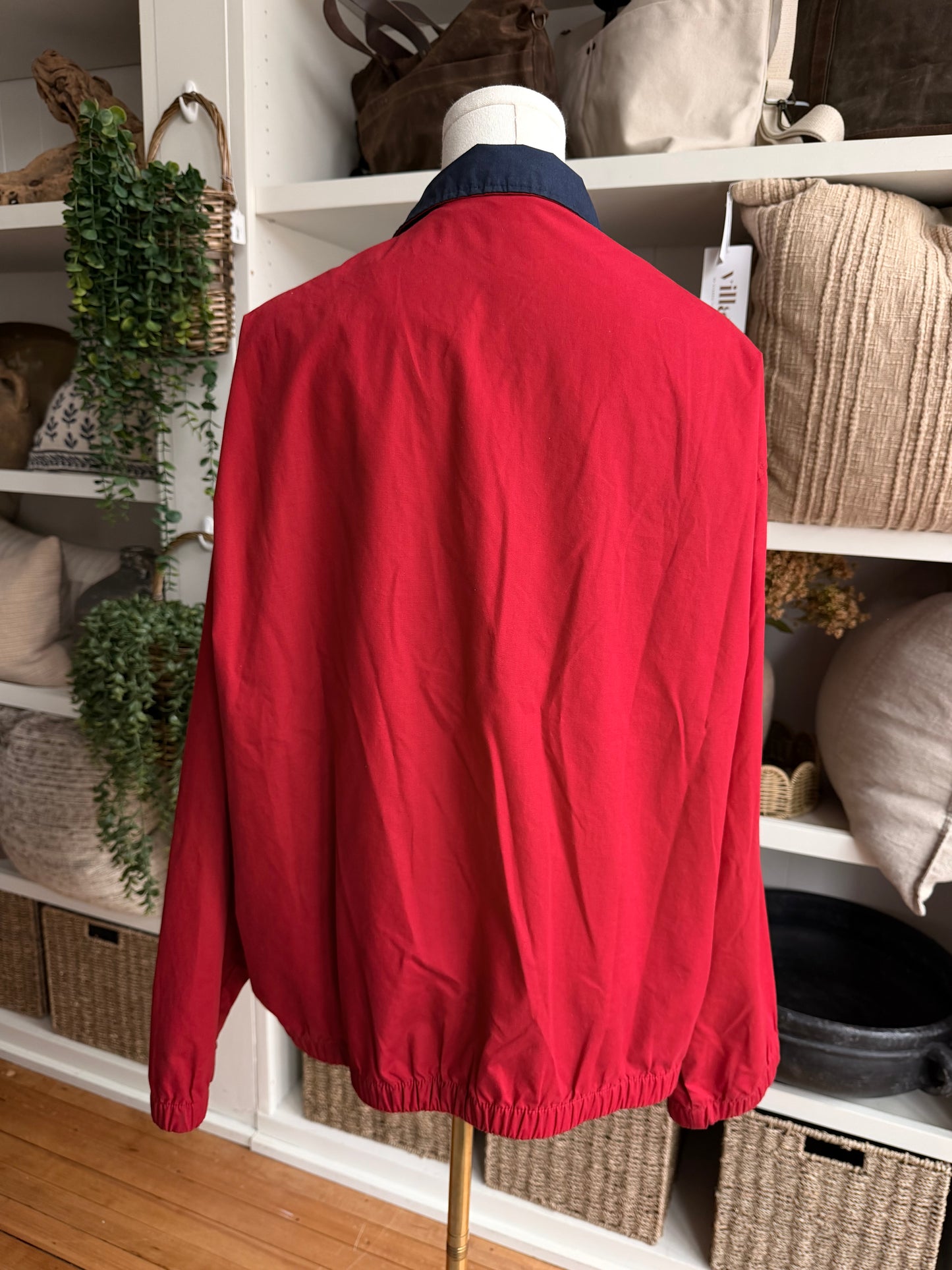 90s Chaps Ralph Lauren red windbreaker. Made in Russia