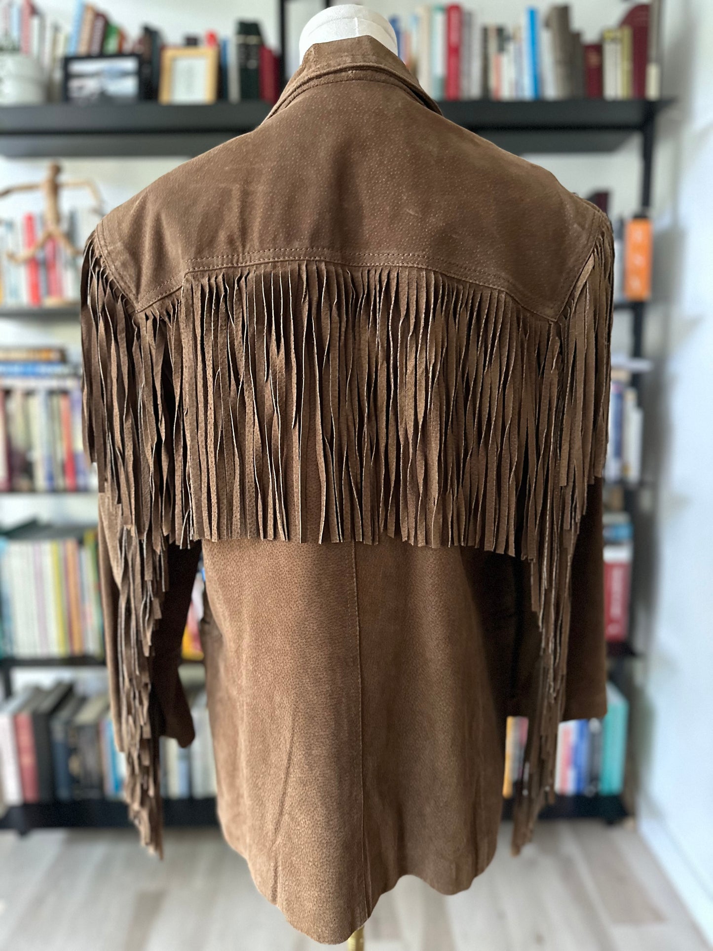 80s/90s Ada suede fringe jacket. Made in Korea