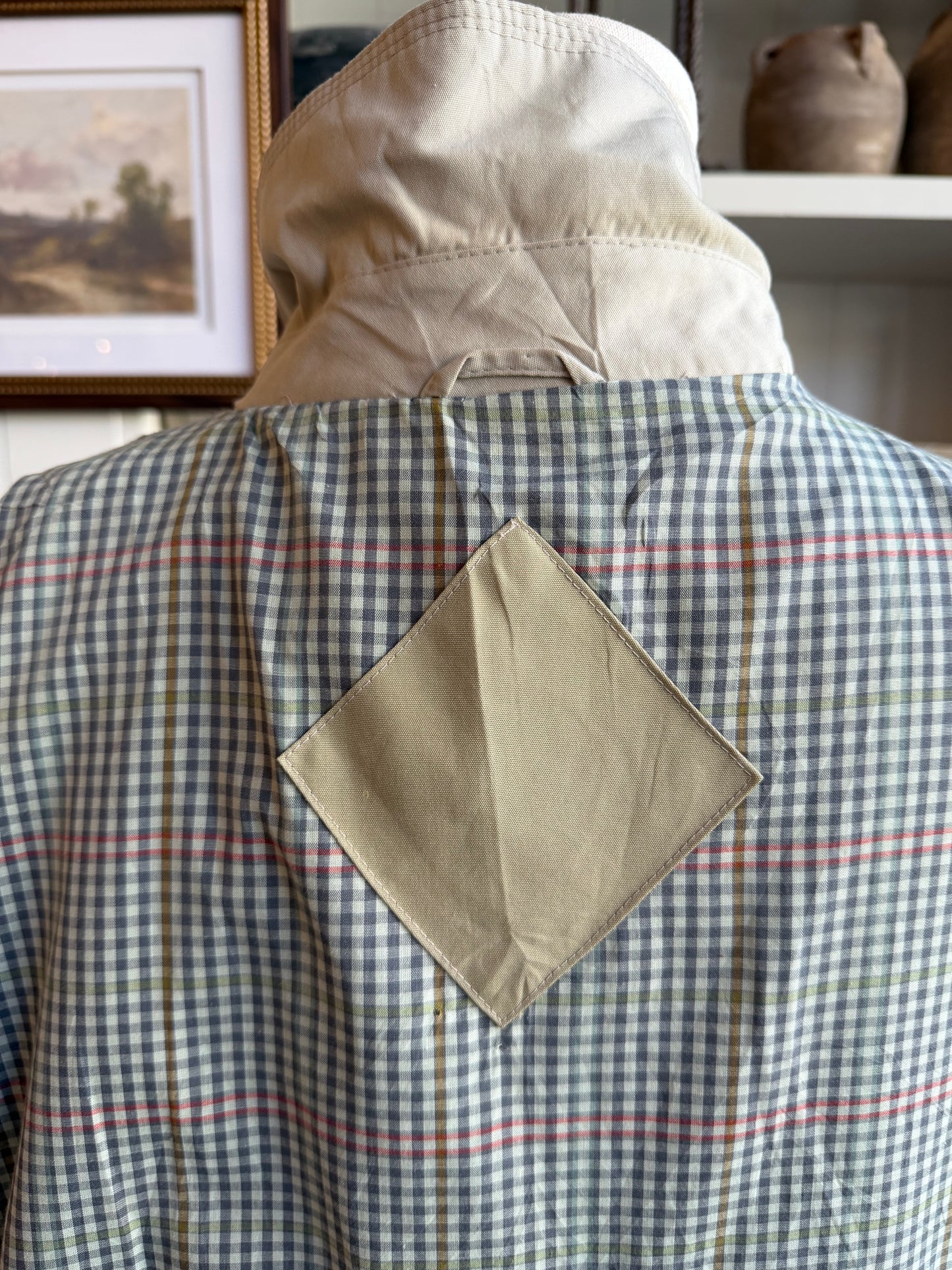 Vintage light khaki trench #1