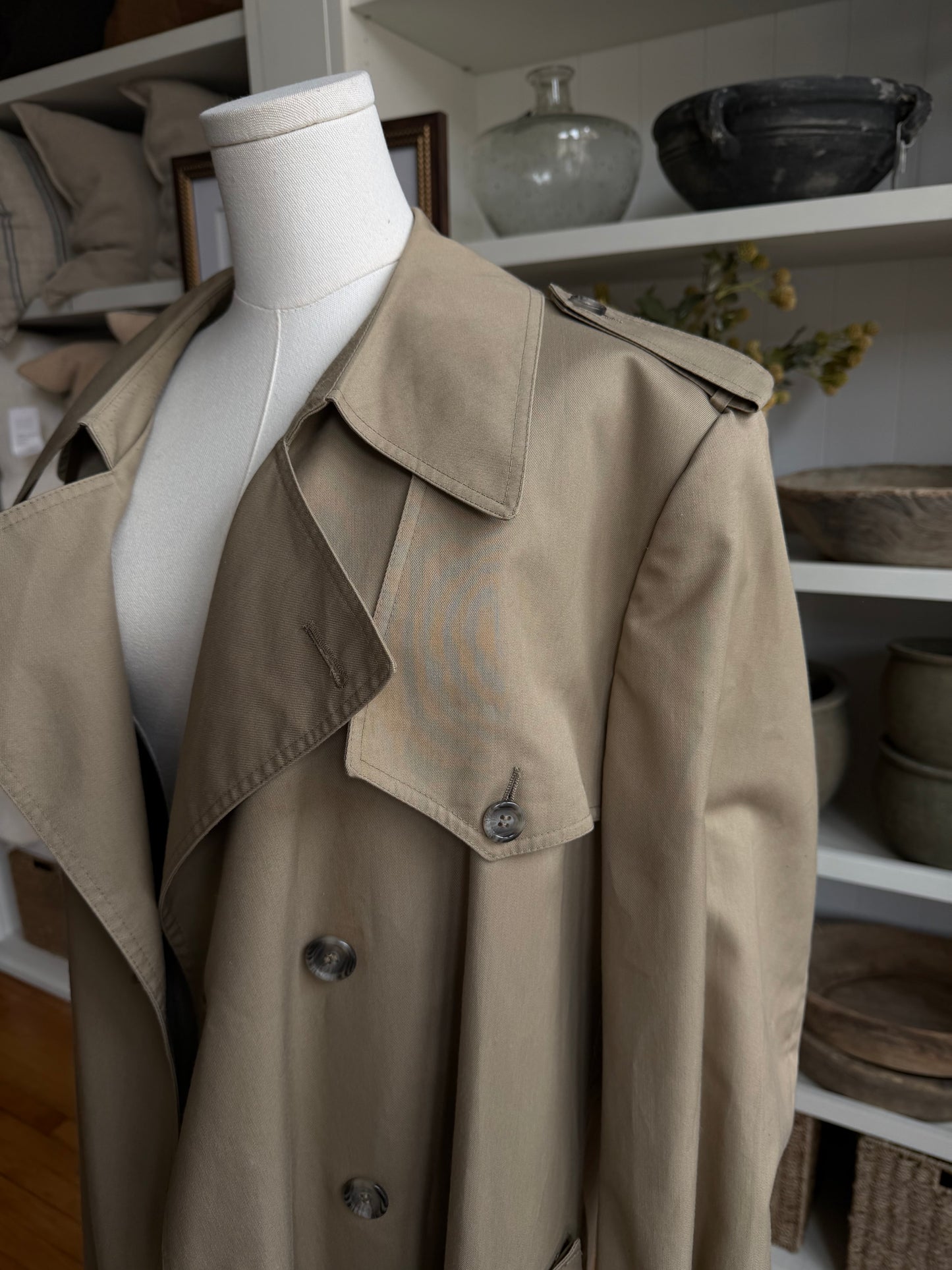 Vintage Christian Dior khaki trench