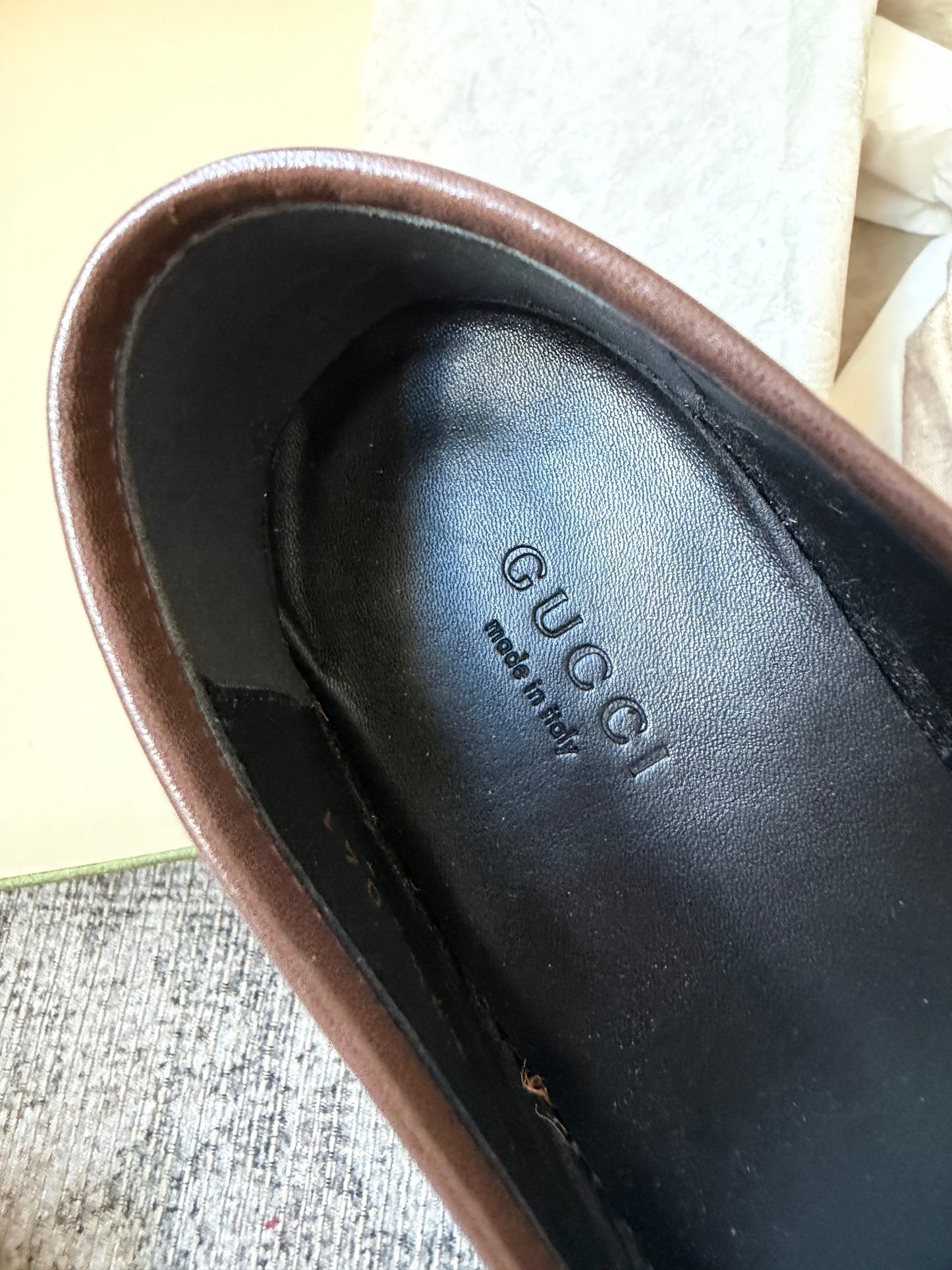 Gucci Maxi GG Jordaan loafer. Size 39.5. Brand new in box