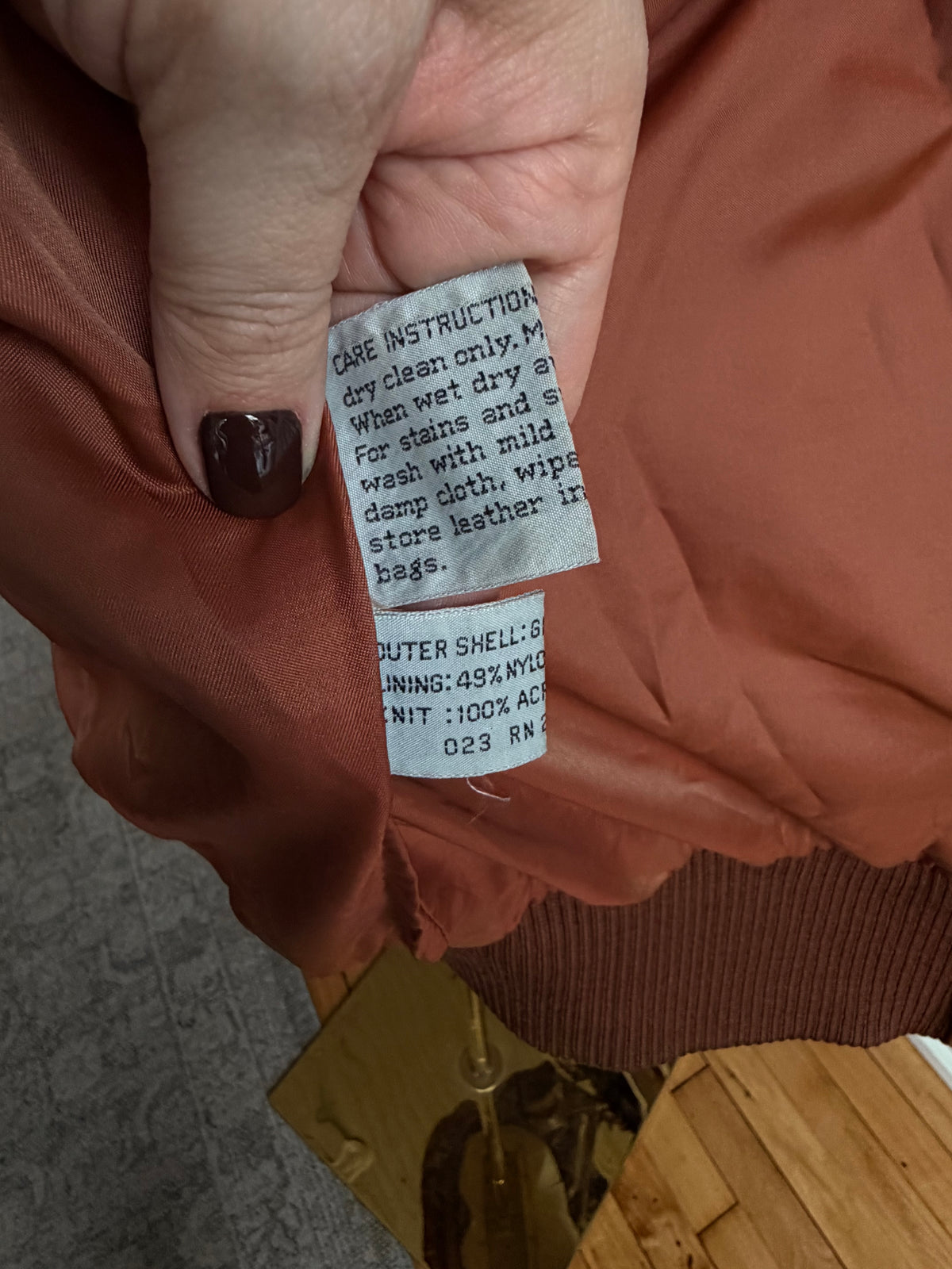 80s Members Only leather jacket. Fits S-L