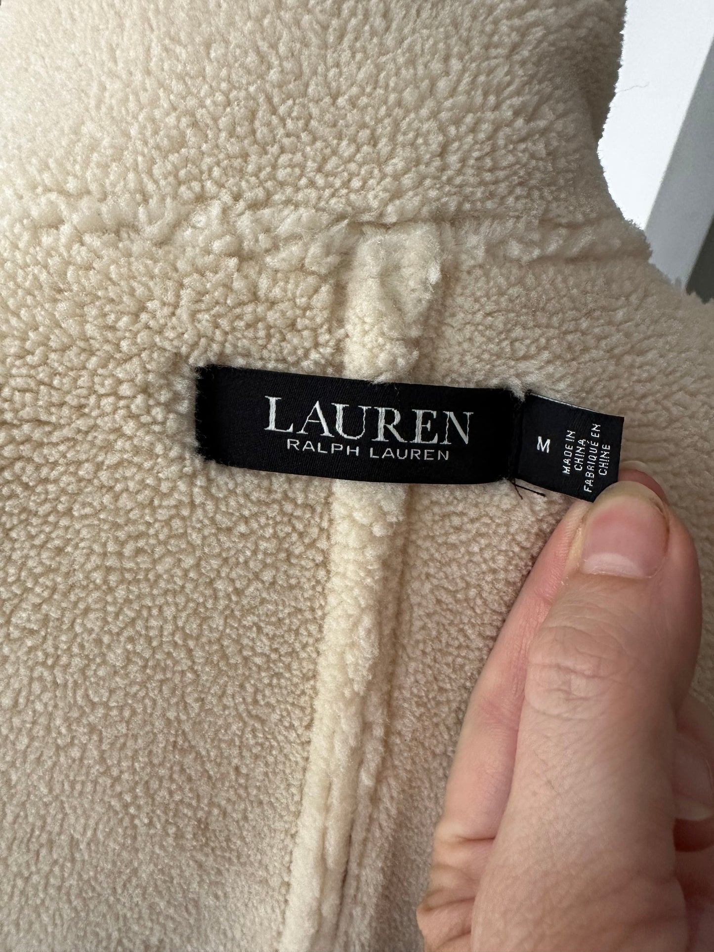 00s Lauren Ralph Lauren faux suede pea coat. NWT