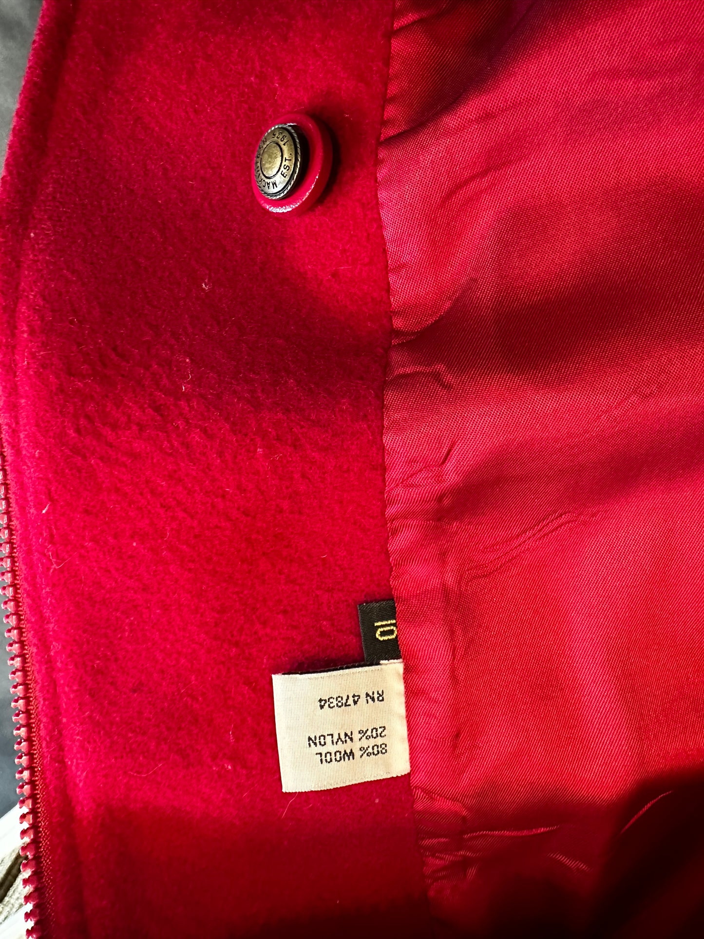 Mackintosh red wool jacket