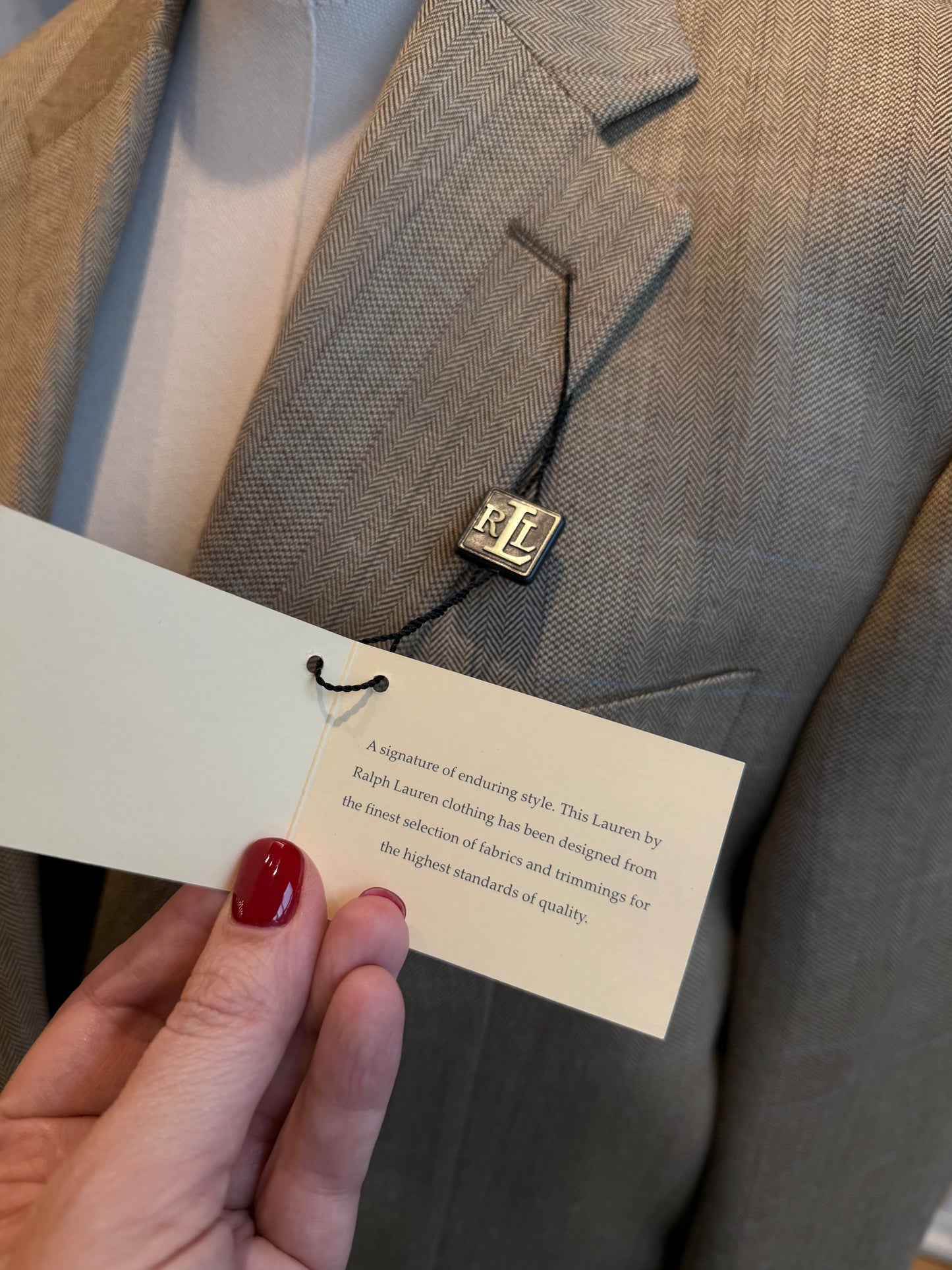 Lauren Ralph Lauren silk wool blazer. New with tags