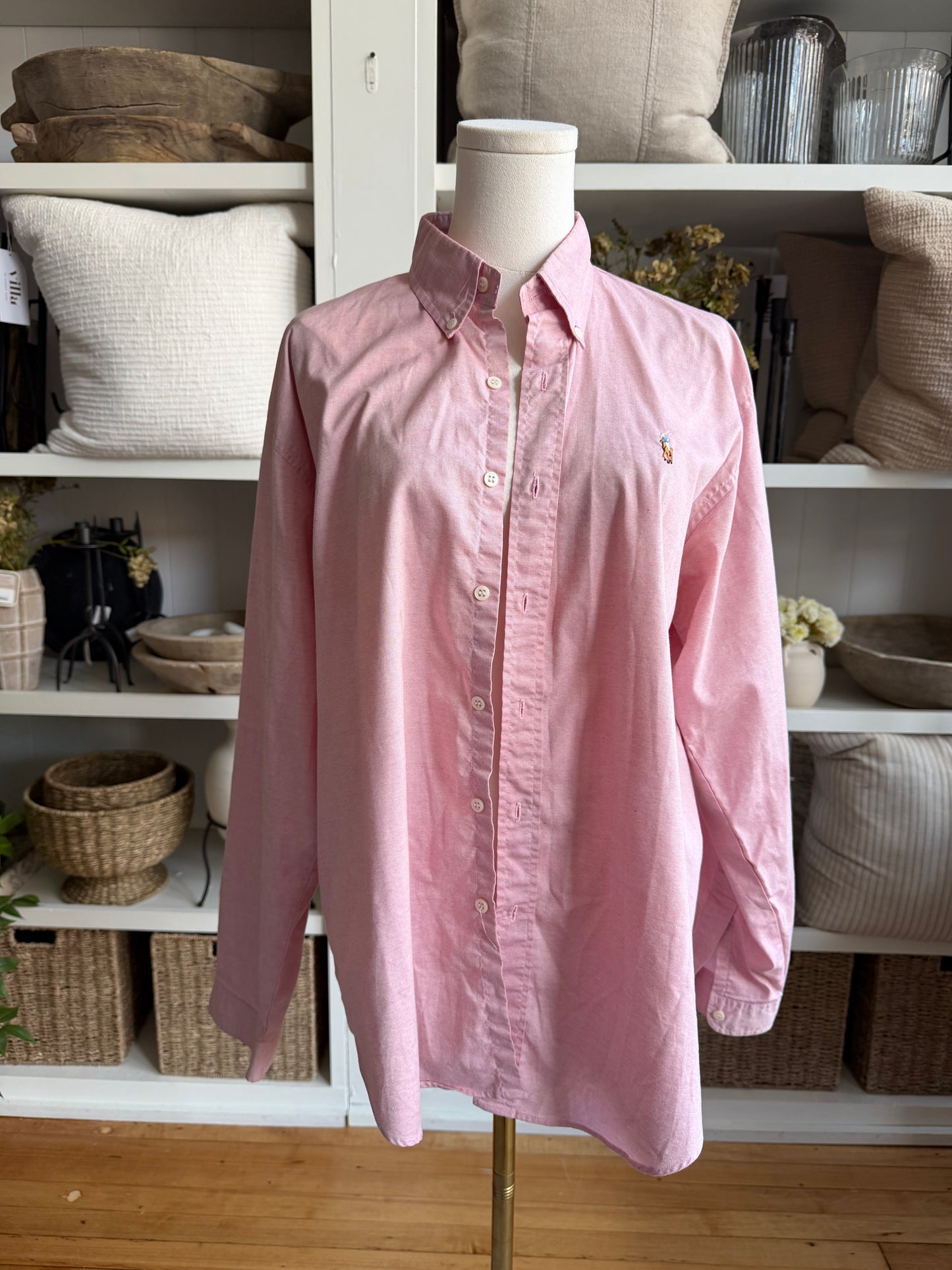 90s Polo Ralph Lauren pick poplin button down