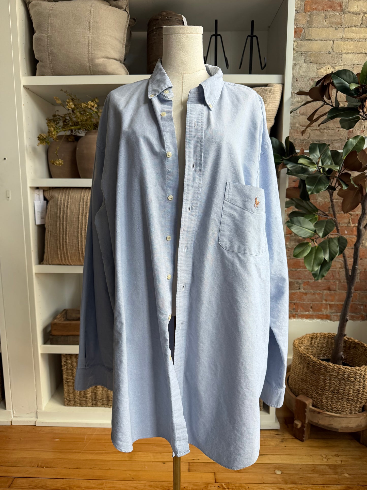 90s Ralph Lauren blue oxford button down