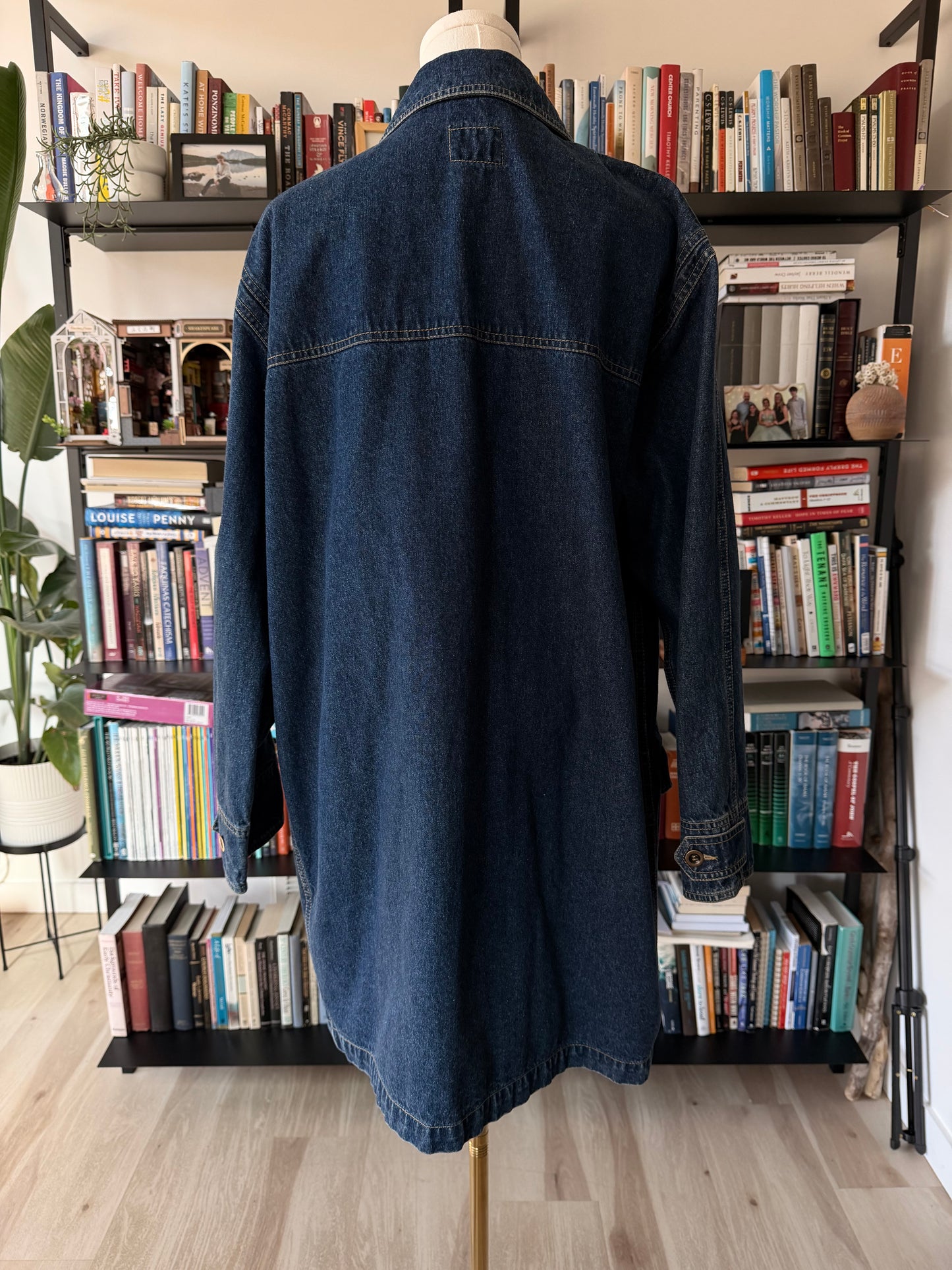 90s Lizwear denim toggle coat