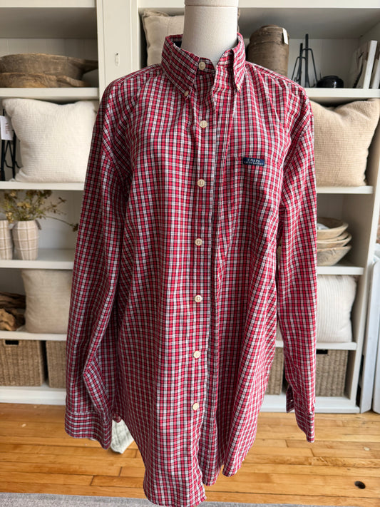90s Chaos Ralph Lauren plaid button down