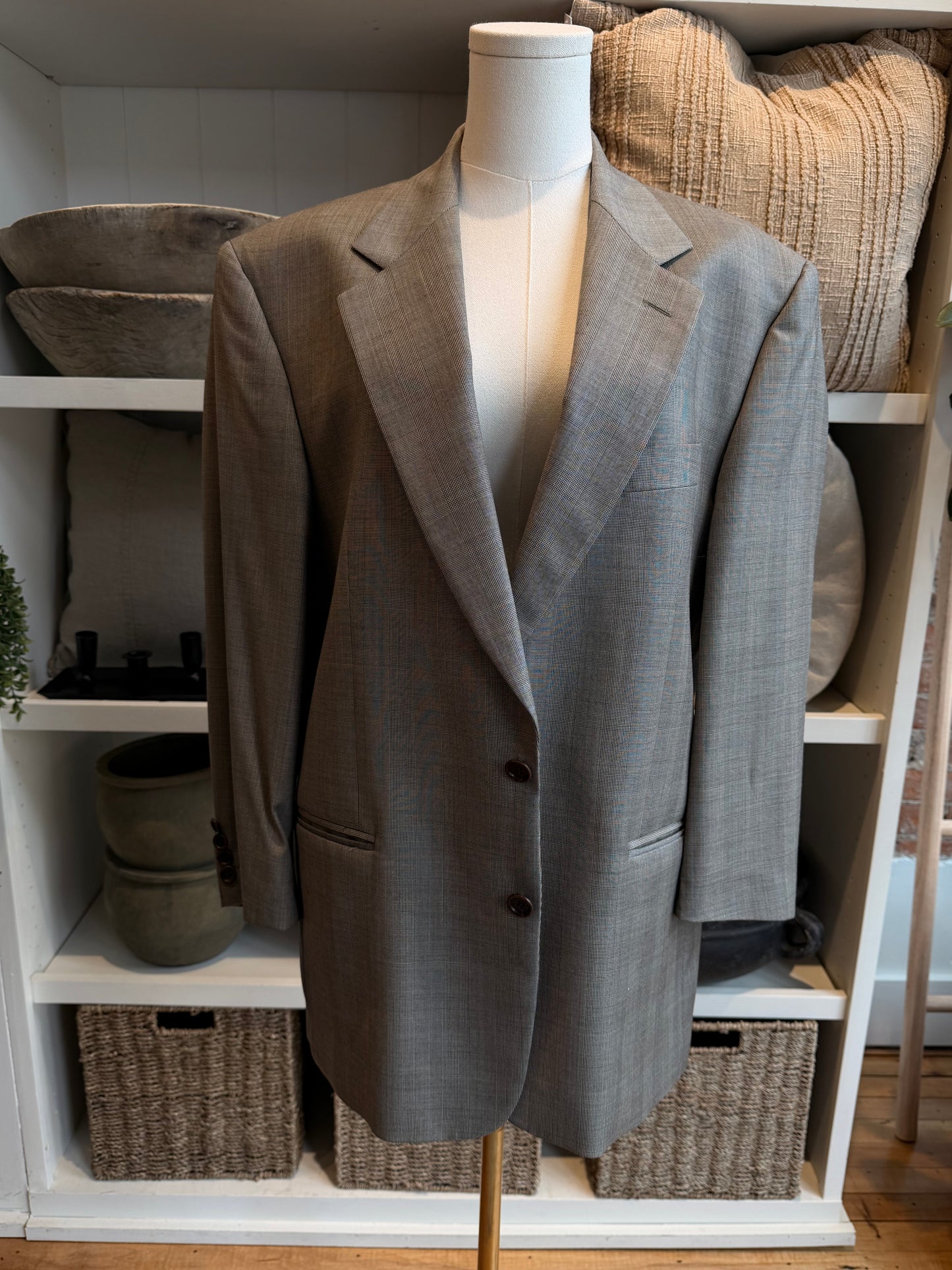 90s Chiavari light weight wool blazer. Made in Italy