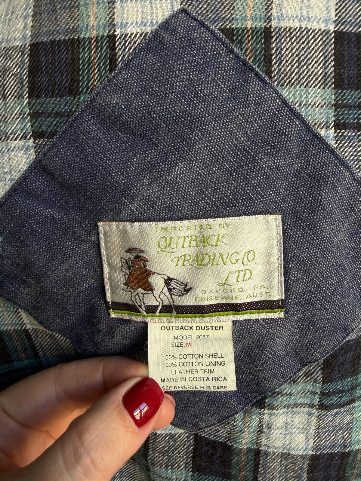 90s Outback Trading Co Oilskin Canvas Ranch duster with detachable cape