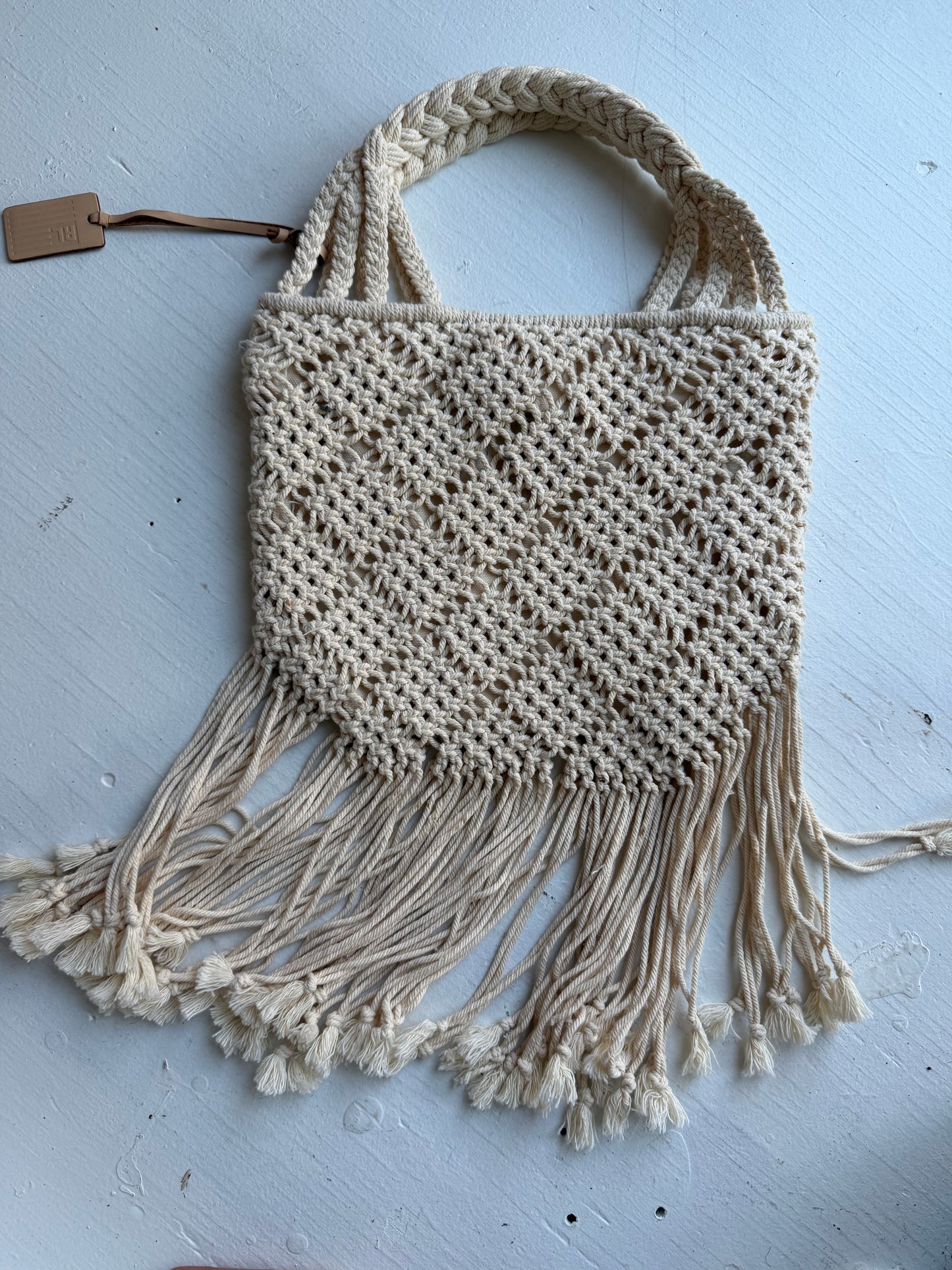 90s Polo Jeans Co by Ralph Lauren crochet fringe bag