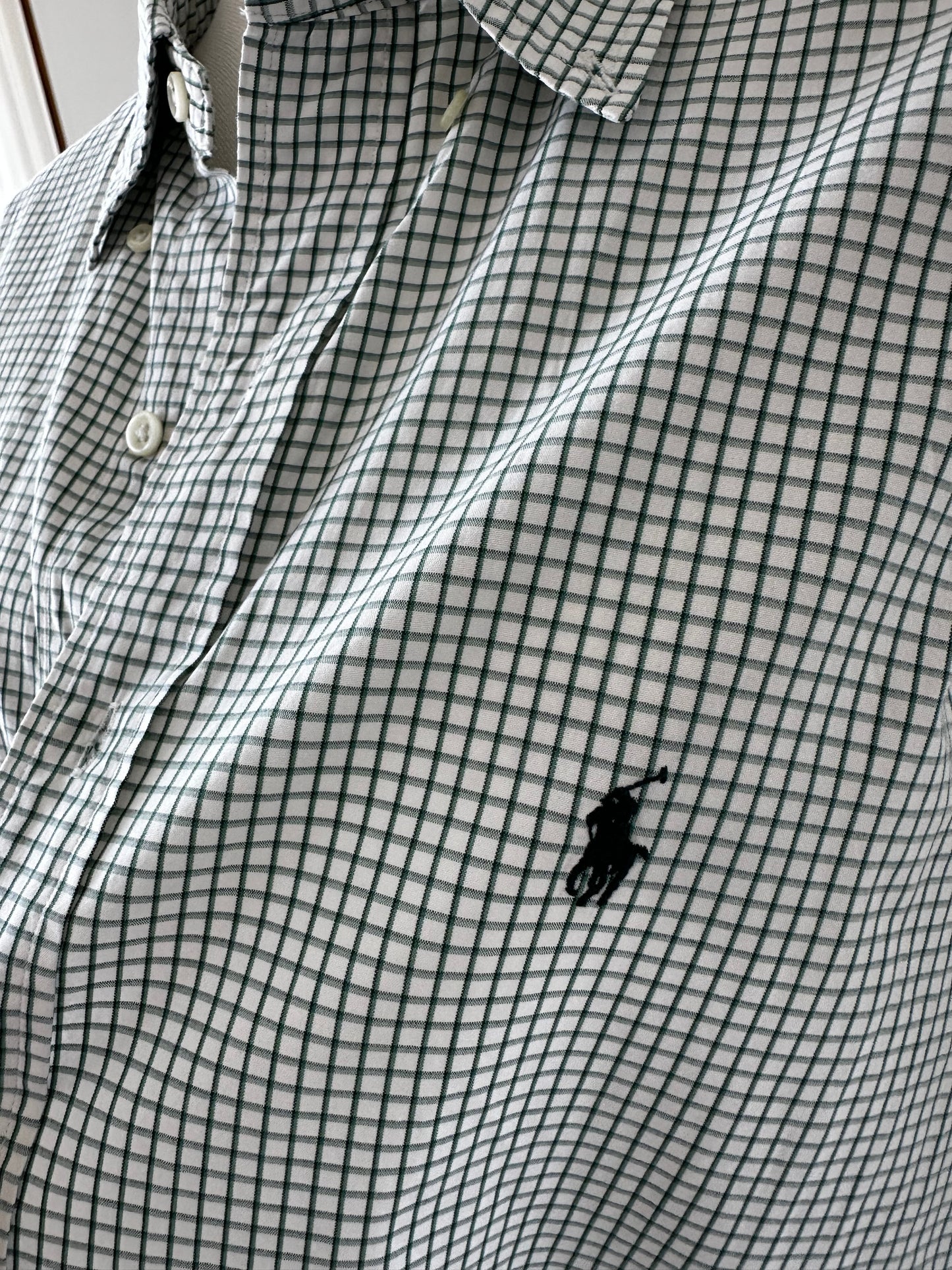 90s Ralph Lauren Blake green plaid button down