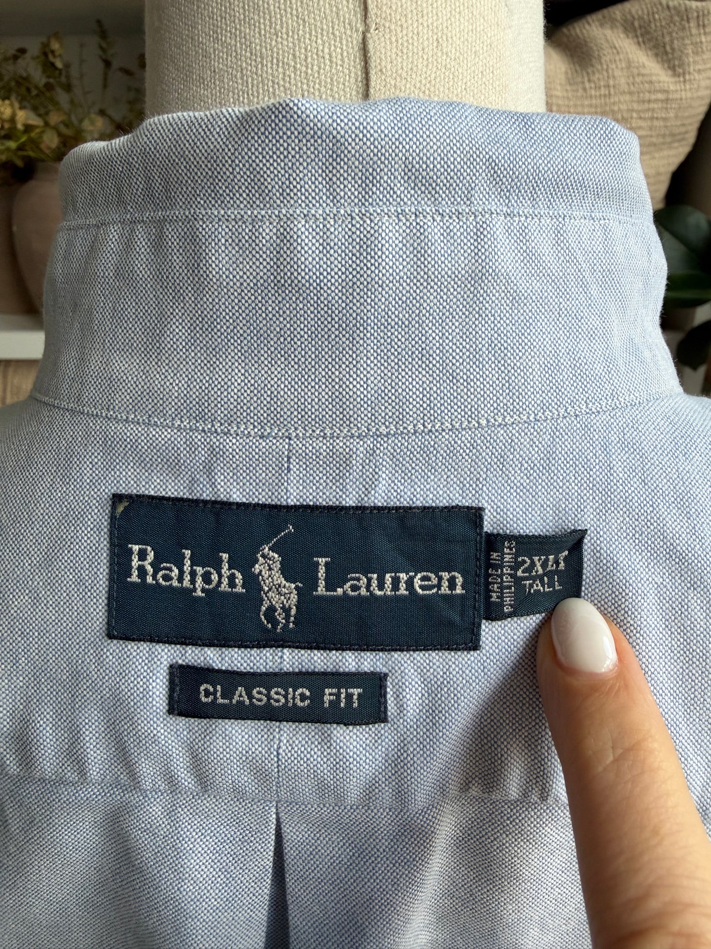 90s Ralph Lauren blue oxford button down