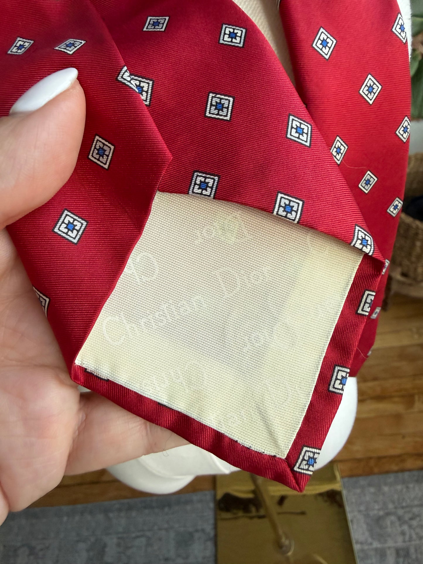 80s Christian Dior silk tie
