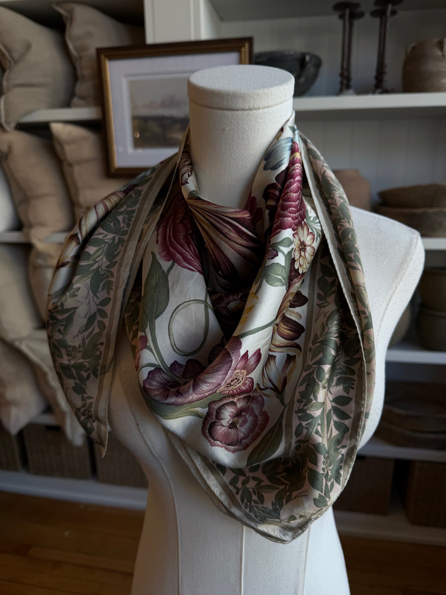 Paris Express vintage silk scarf #7