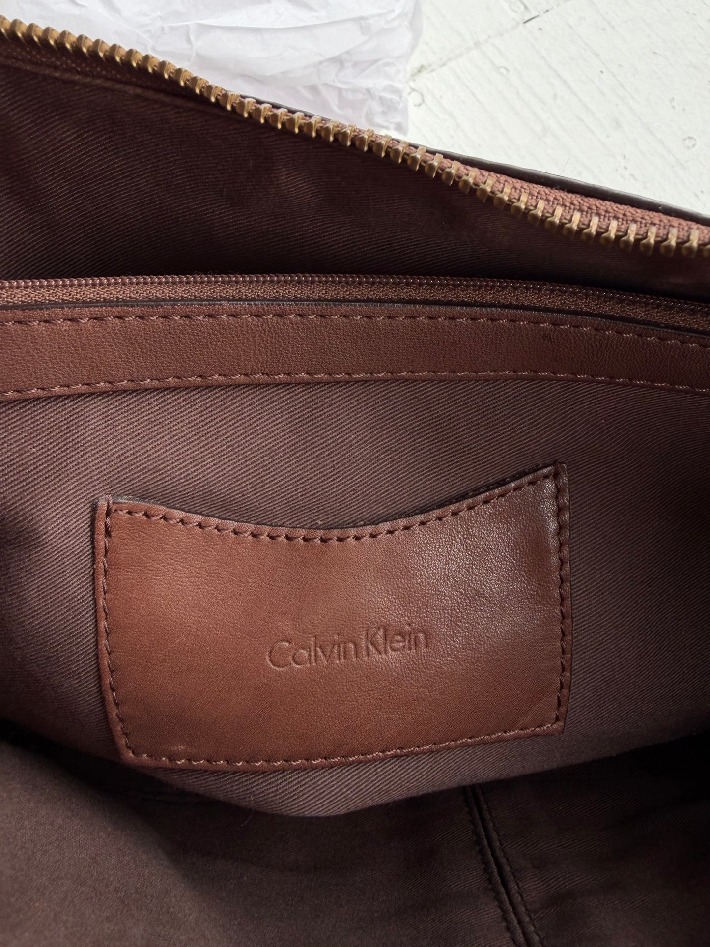 90s/00s Calvin Klein leather bag