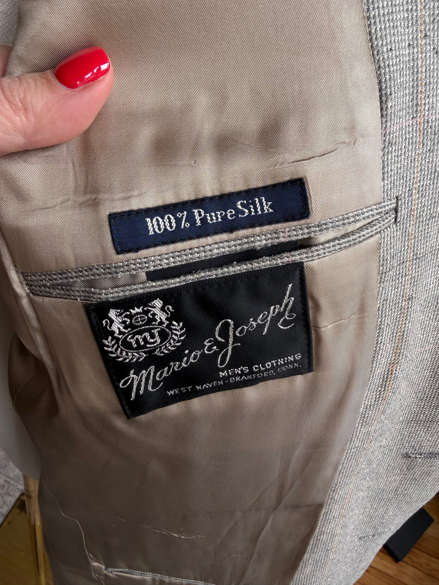 90s Burberry silk blazer. Made in the USA