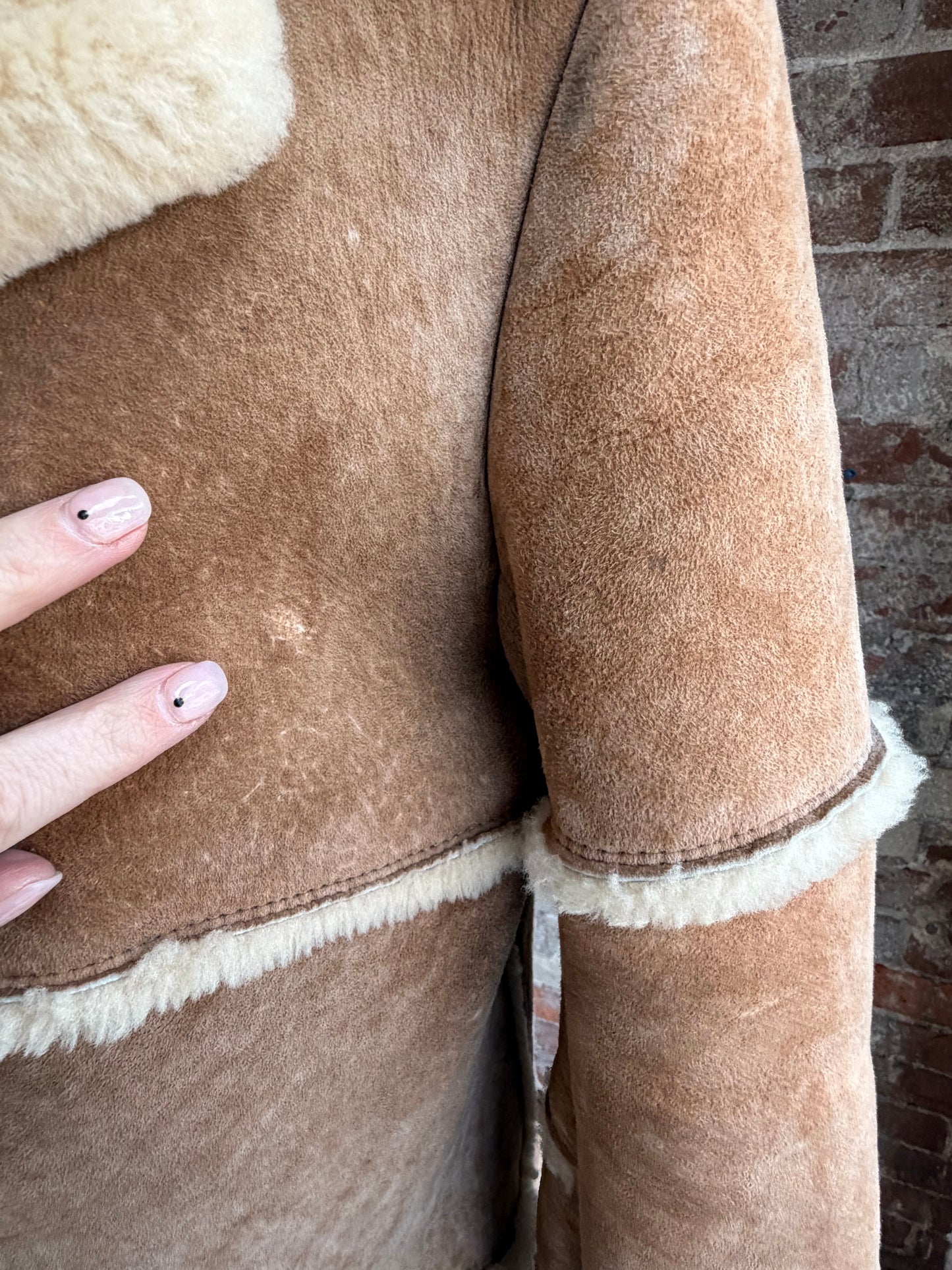 70s Sportsman Mfg Co 100% sheepskin jacket. Made in the USA