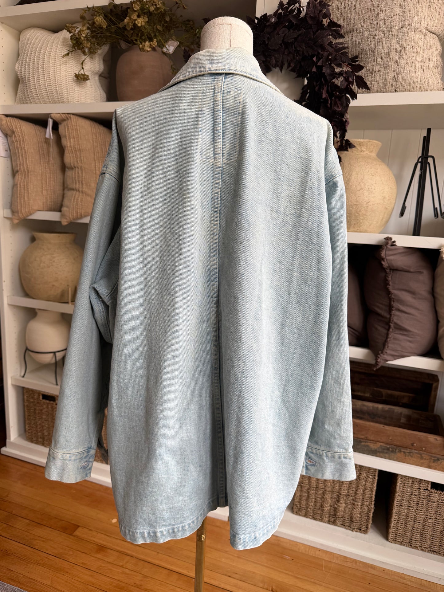 90s Lauren by Ralph Lauren denim chore coat. Fits M-XL