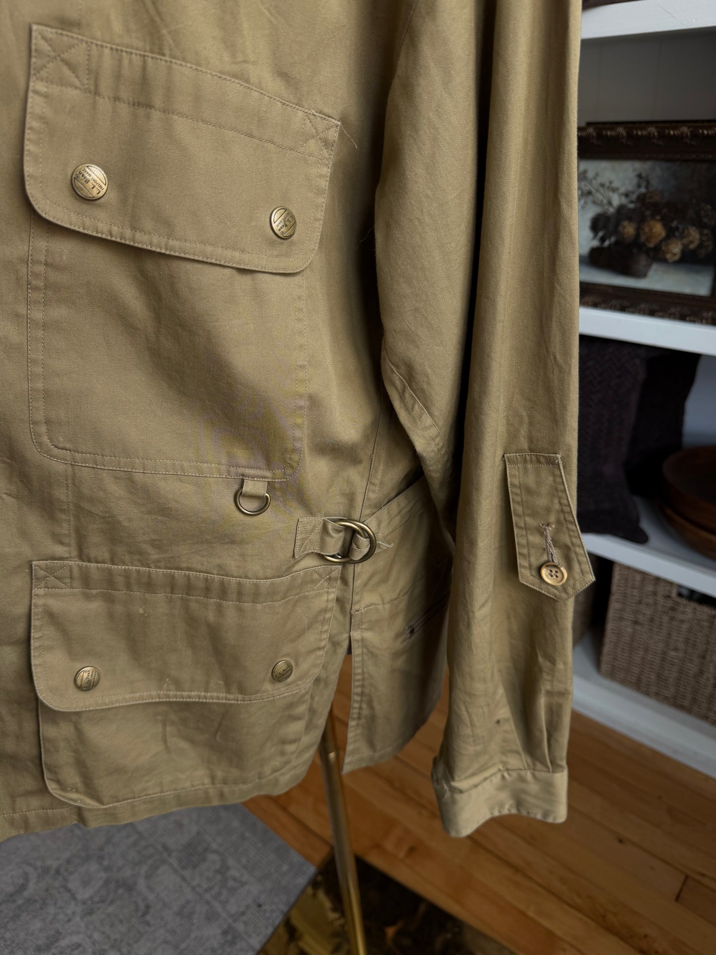 80s LL Bean light weight hunting jacket. Made in the USA. Fits XS-M