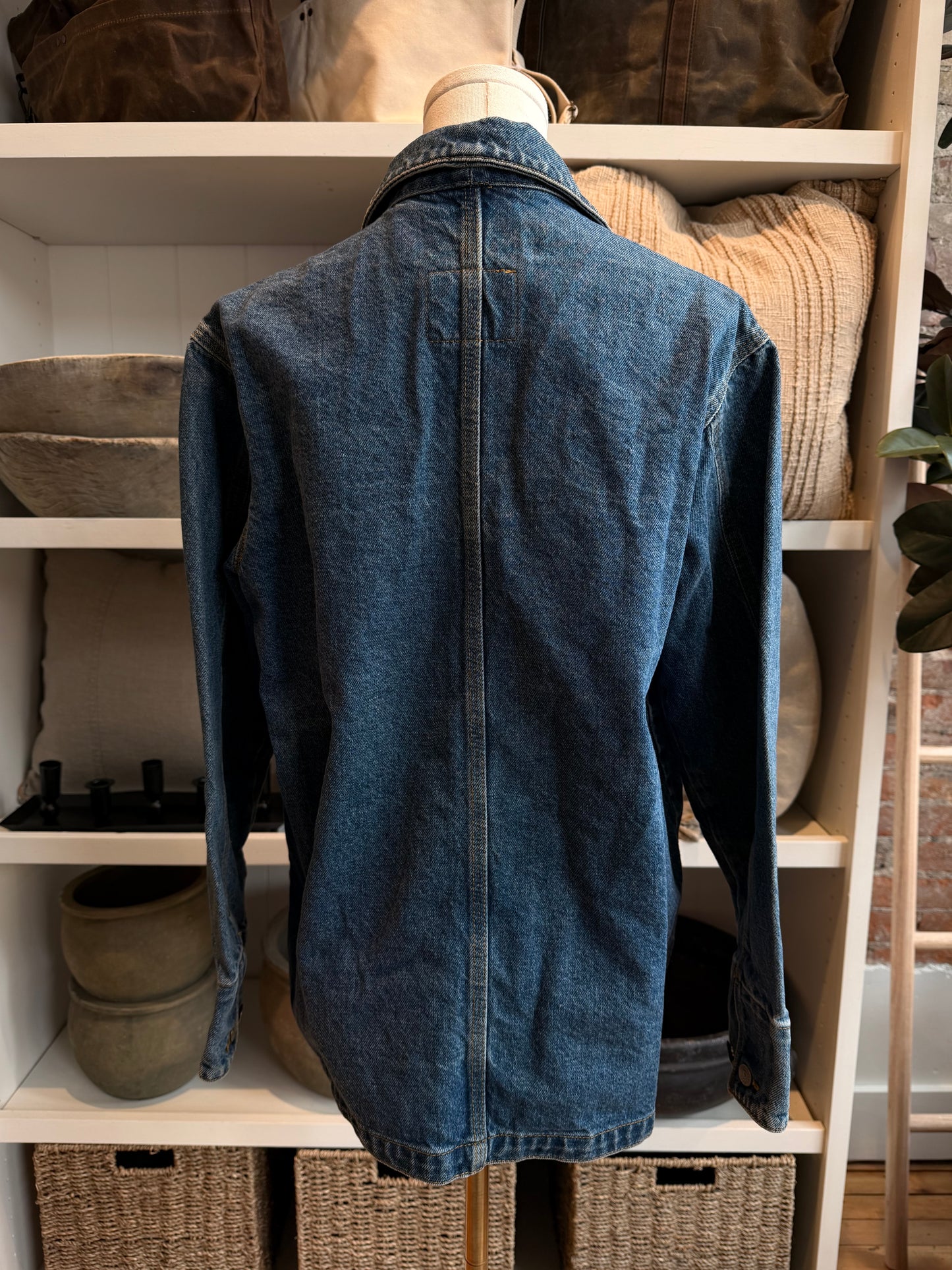 90s Lauren Jeans Co denim chore coat. Made in Mexico