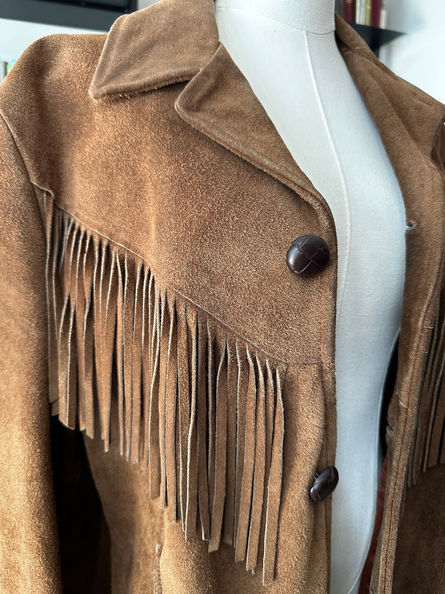 60s/70s Silton suede fringe jacket. Made in the USA