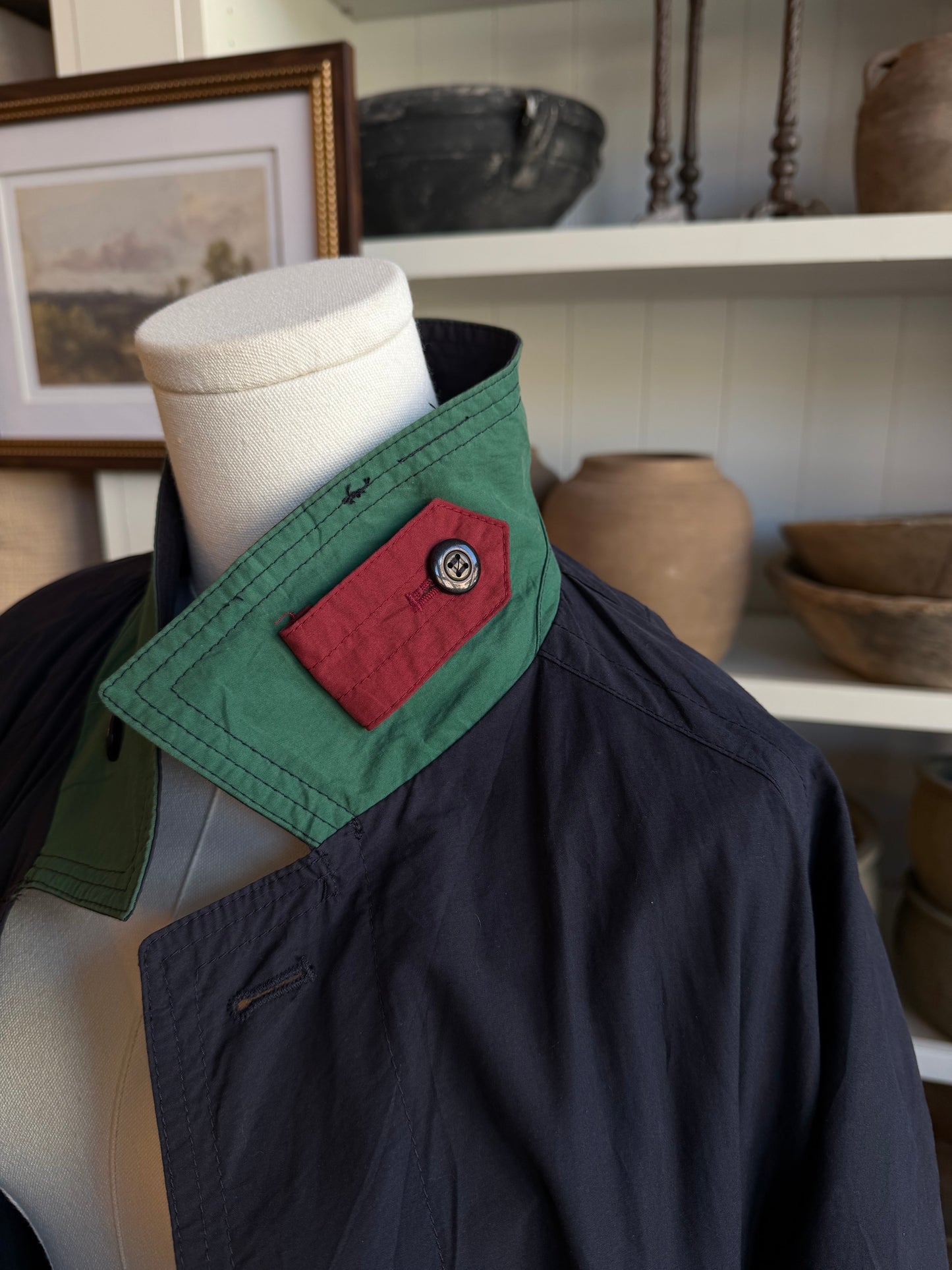 80s Five Knots Melka navy trench #15