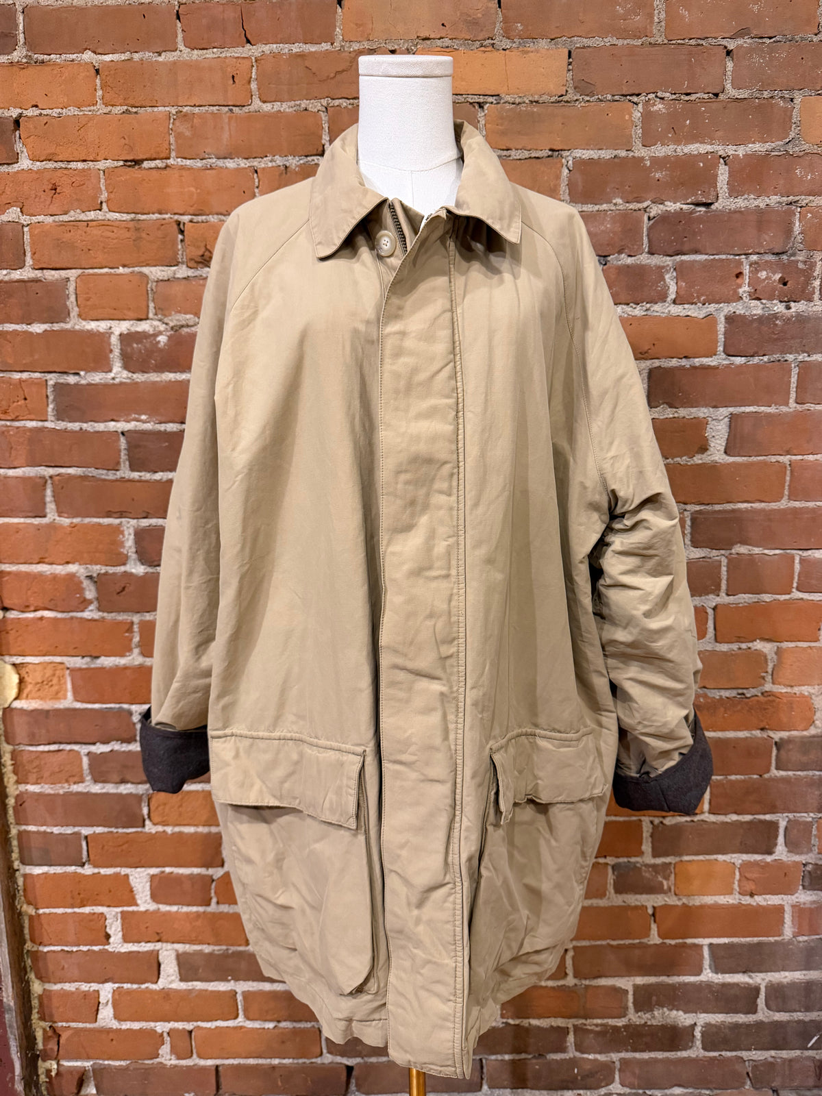 90s Polo Ralph Lauren barn coat with removable wool lining. Fits M-XL
