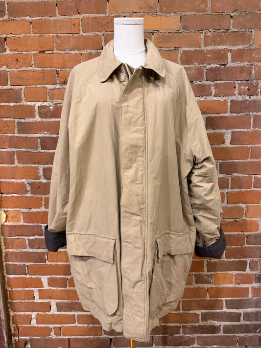 90s Polo Ralph Lauren barn coat with removable wool lining. Fits M-XL
