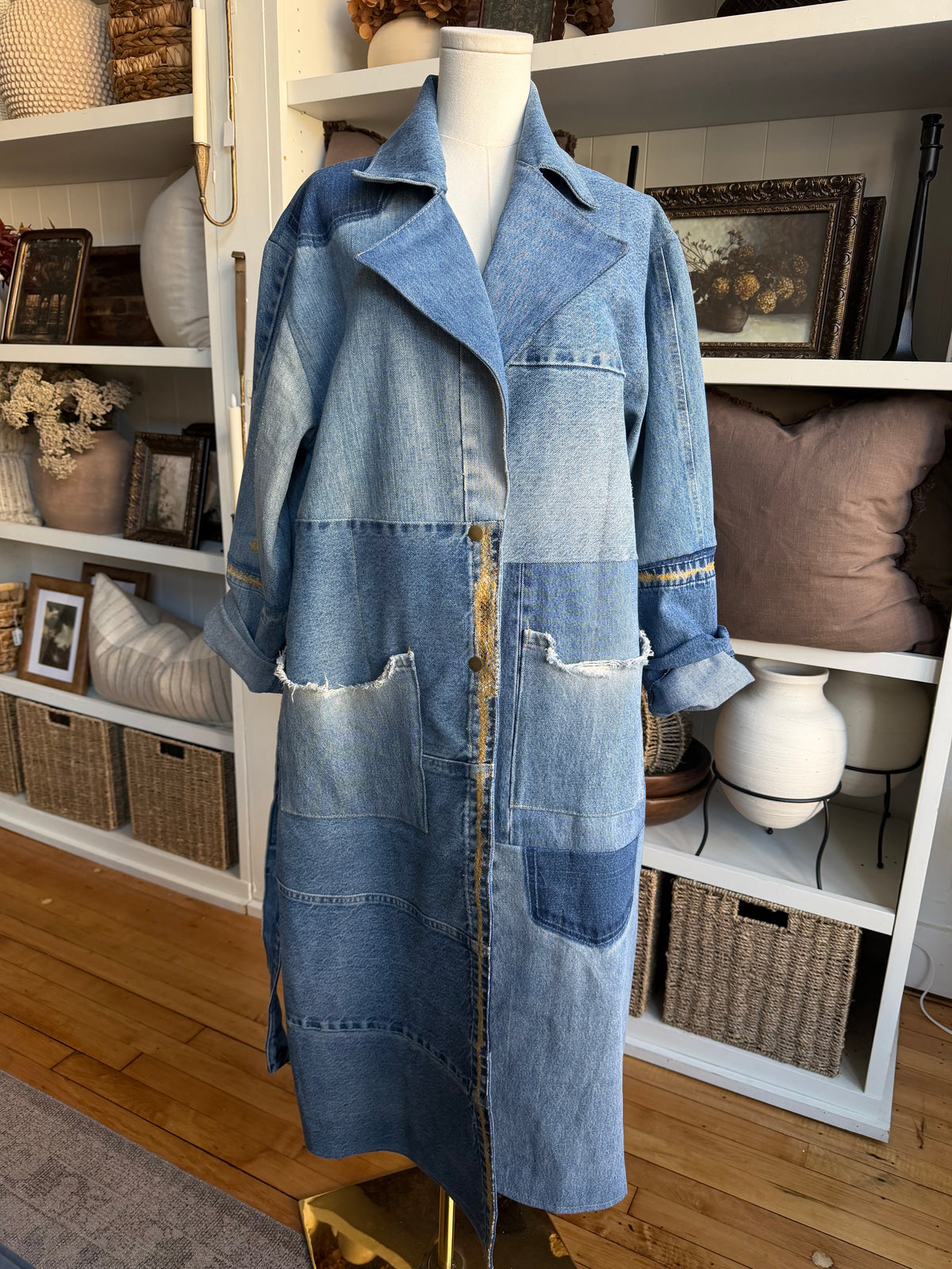 #3 Reworked denim trench. Size S