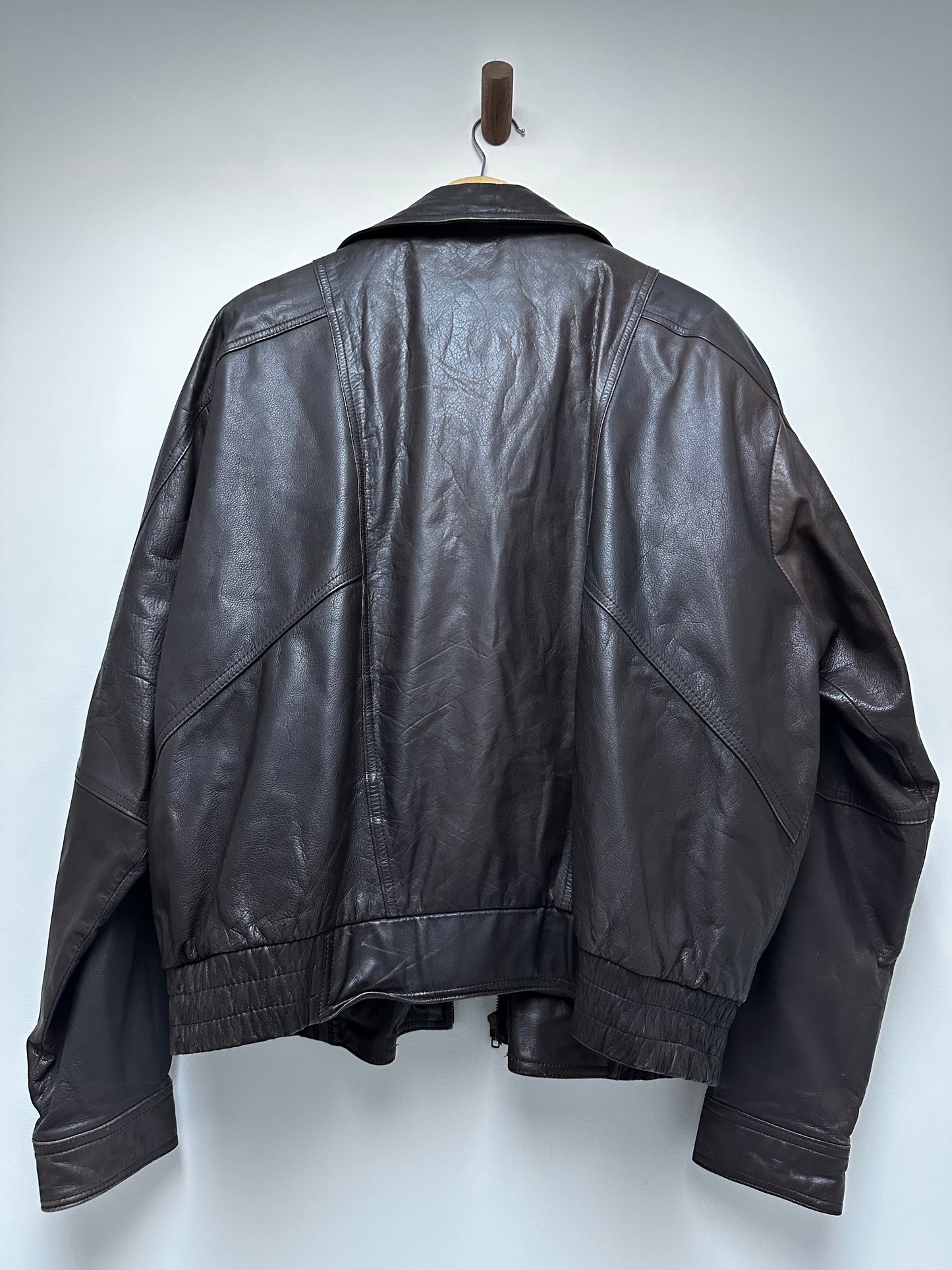 Vintage Byrnes & Baker leather bomber