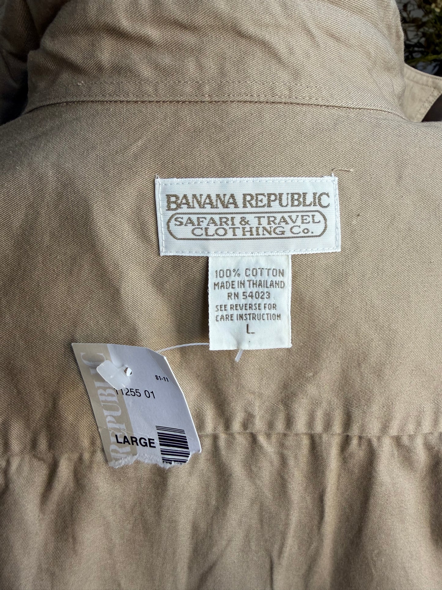 80s Banana Republic khaki button down