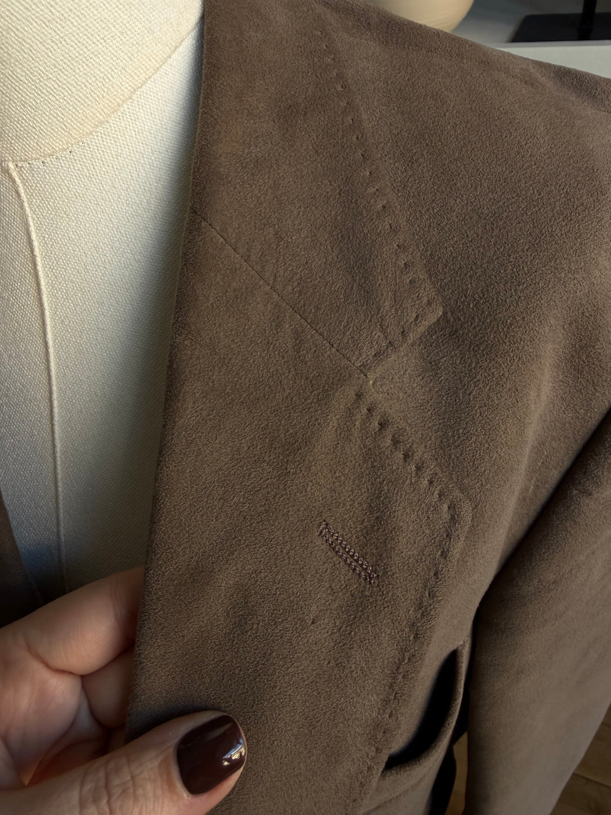 70s Bernhardt micro suede blazer. Fits S-L
