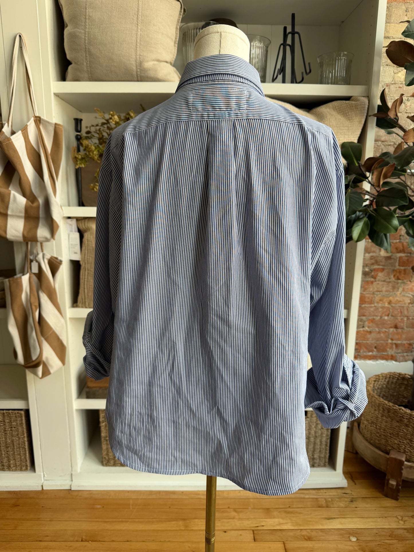 Reworked Striped Button Down