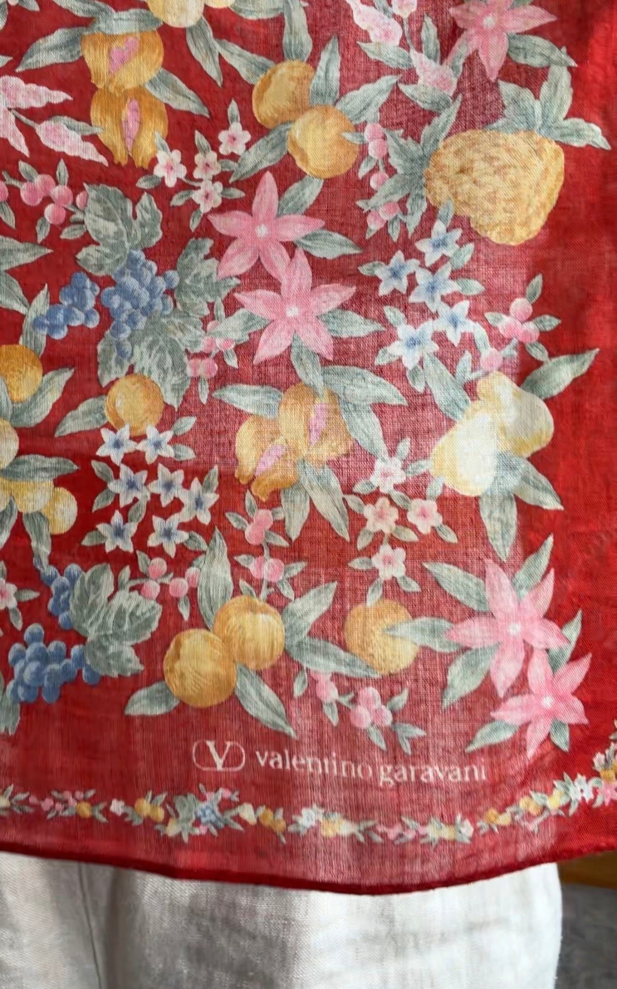 #6 Vintage Valentino Garavani cotton scarf