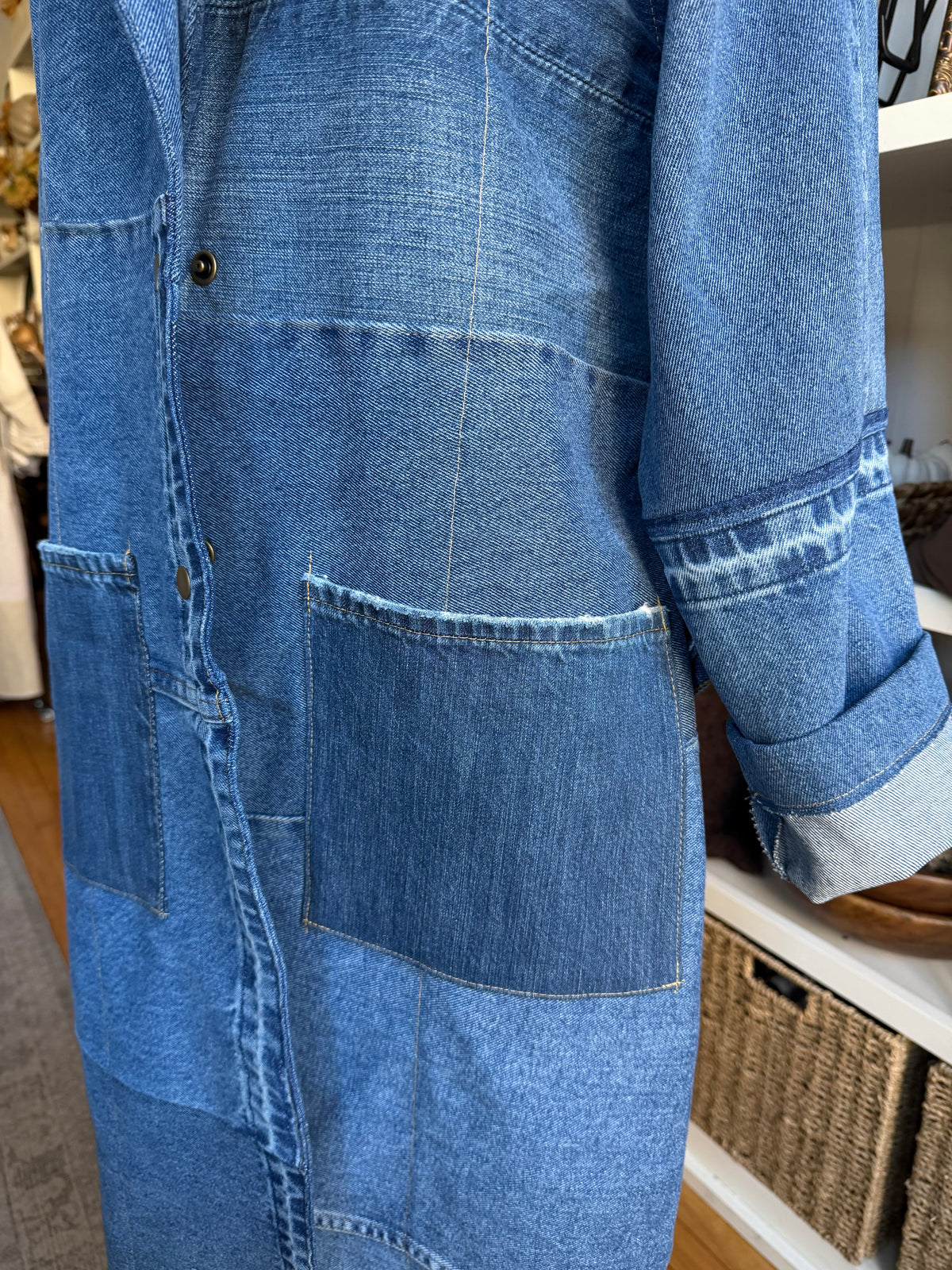 #4 Reworked denim trench. Size S