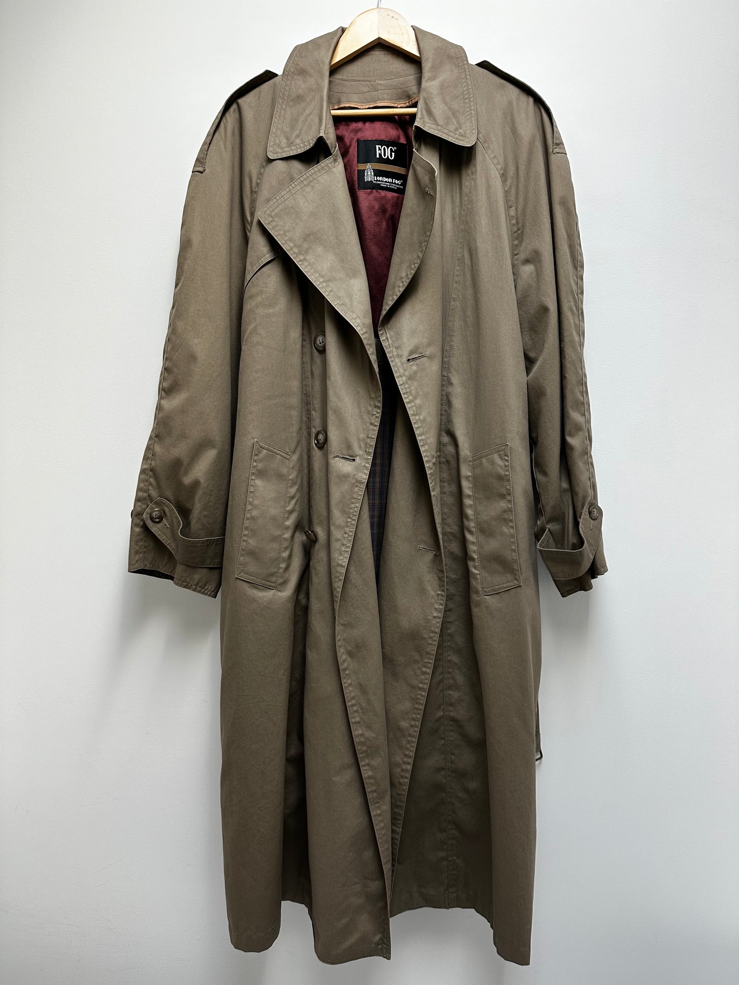 Vintage London Fog lined trench coat