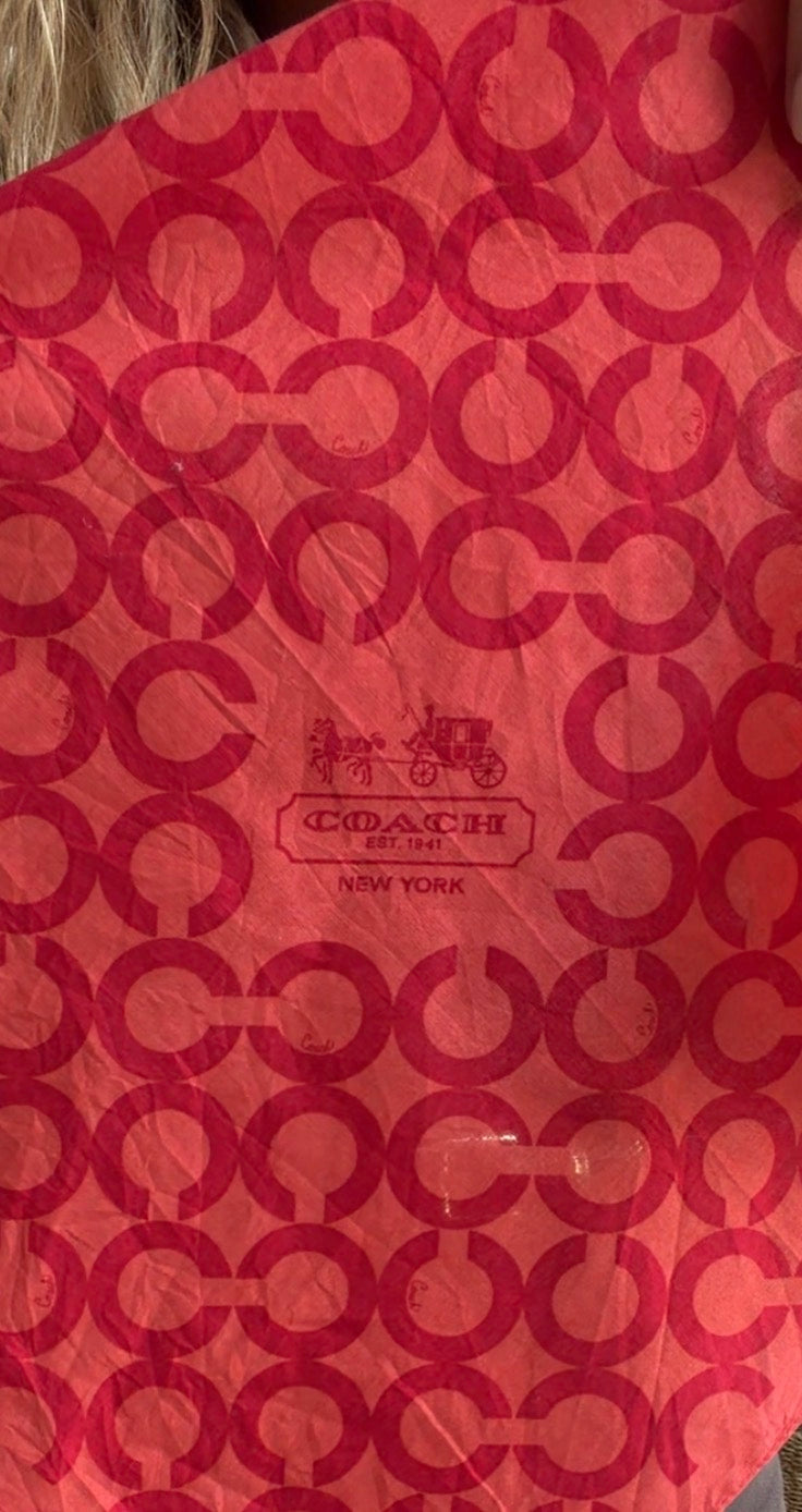 #10 Coach cotton scarf