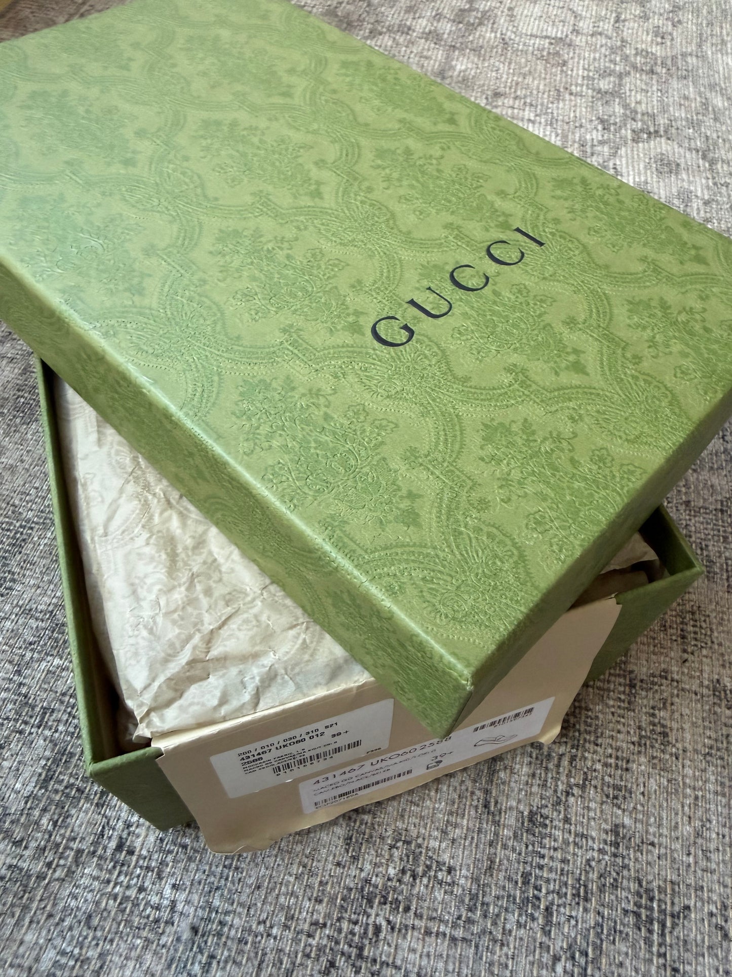 Gucci Maxi GG Jordaan loafer. Size 39.5. Brand new in box