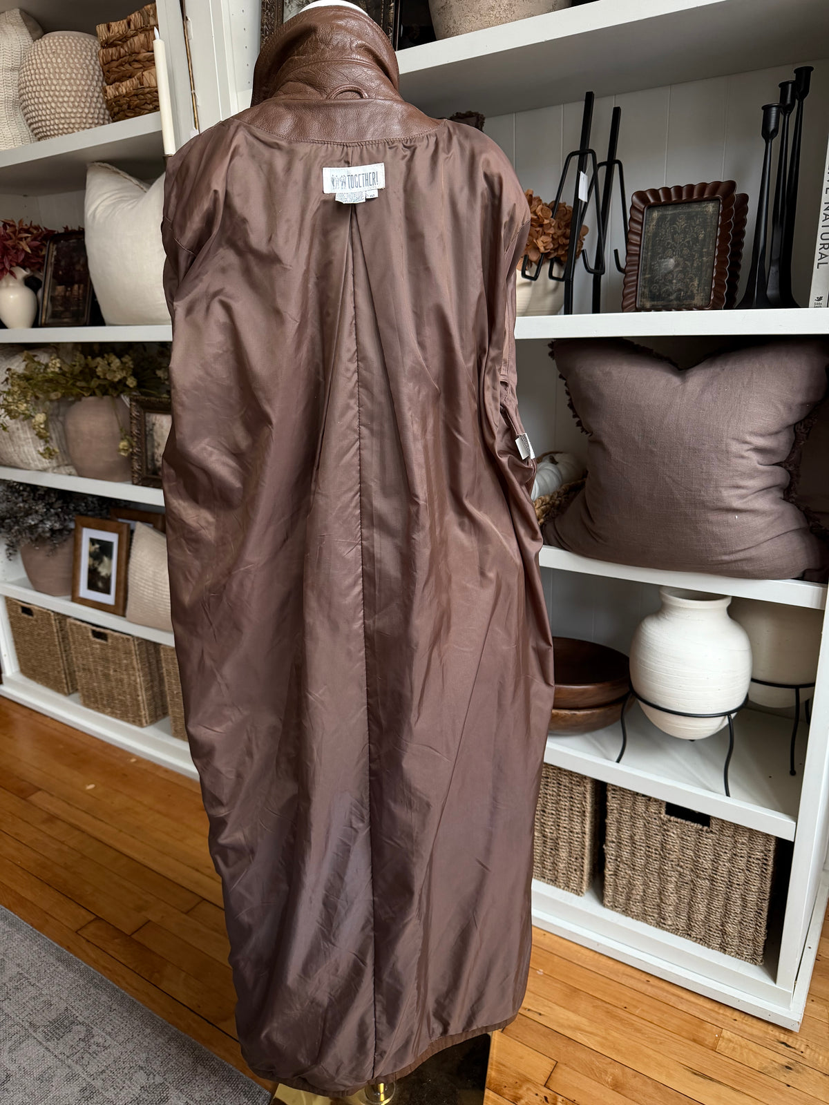90s Together! leather trench. Fits S-L