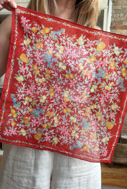 #6 Vintage Valentino Garavani cotton scarf
