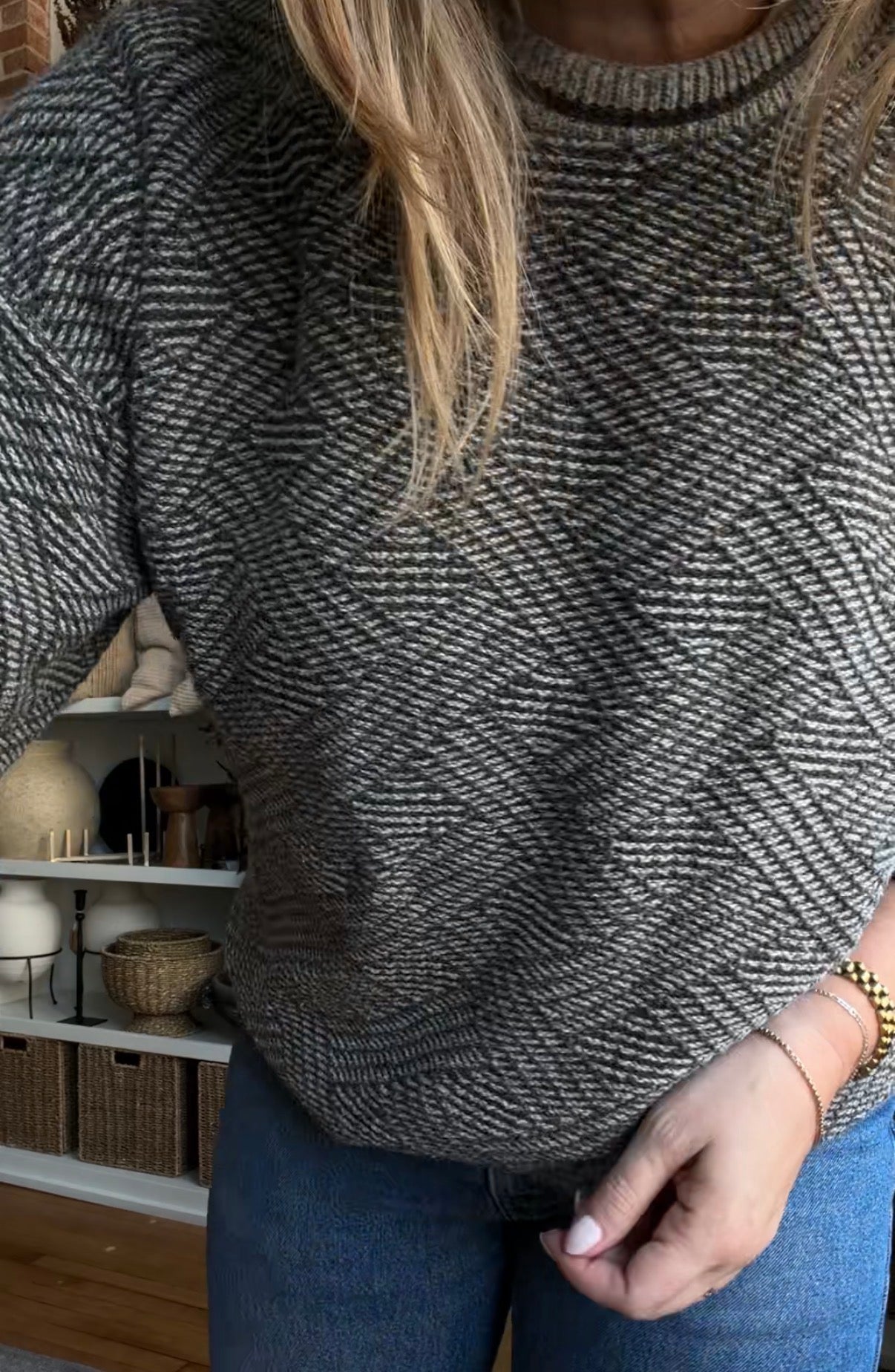 90s Croft & Barrow patterned sweater. Made in the USA. Fits M-XL