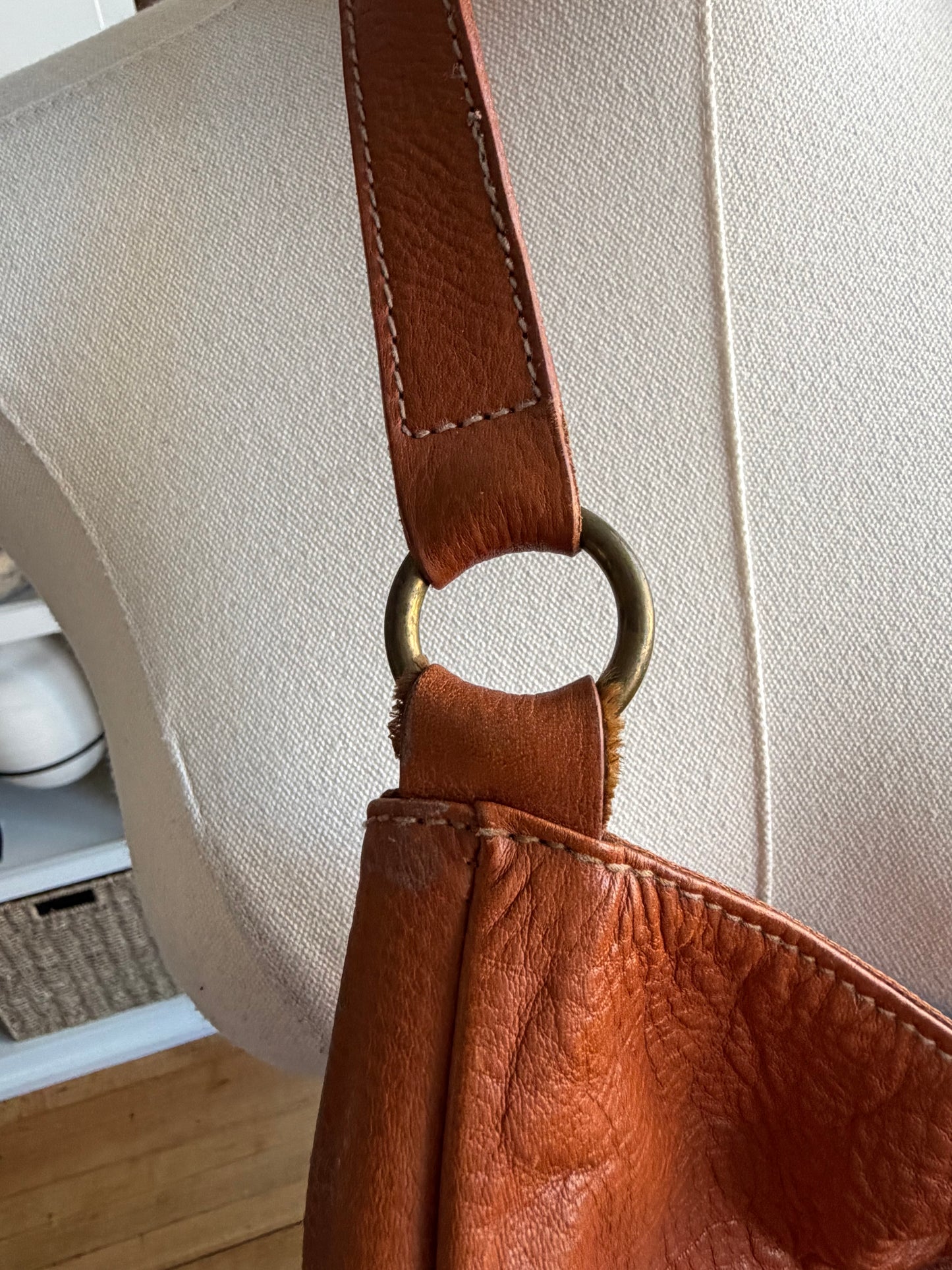 90s Lauren by Ralph Lauren leather shoulder bag