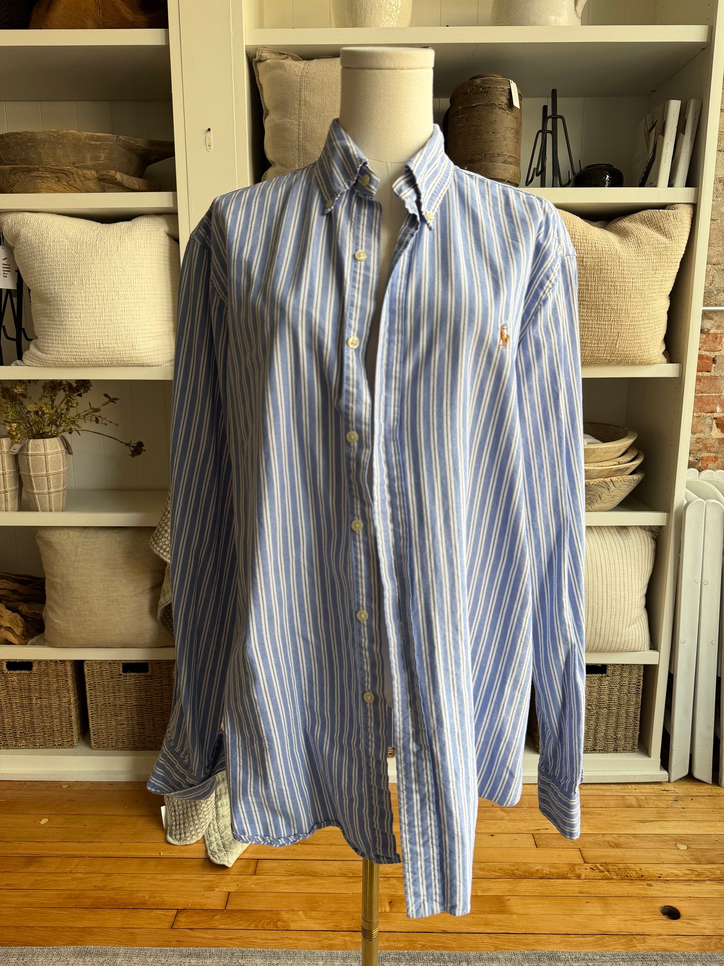 00s Ralph Lauren striped Oxford button down