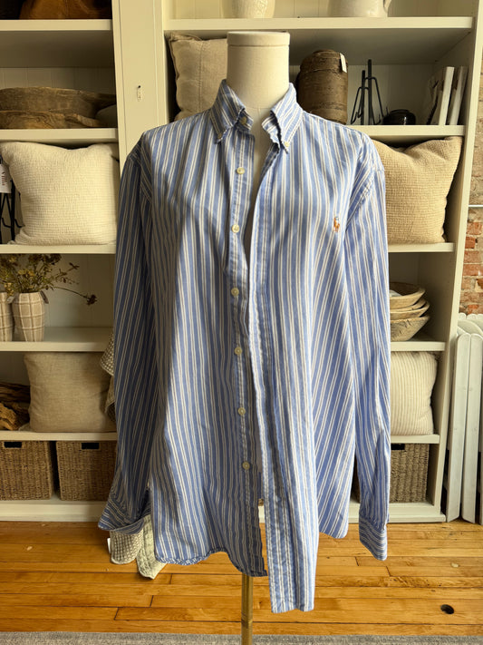 00s Ralph Lauren striped Oxford button down