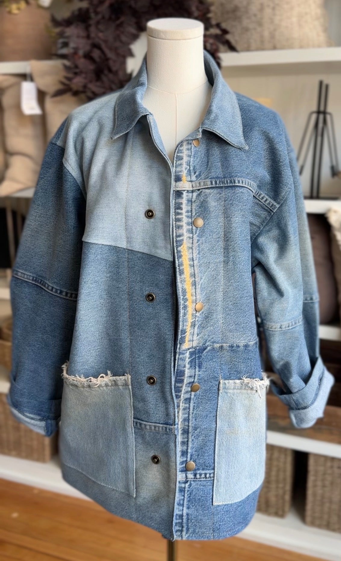 Custom Reworked denim jacket
