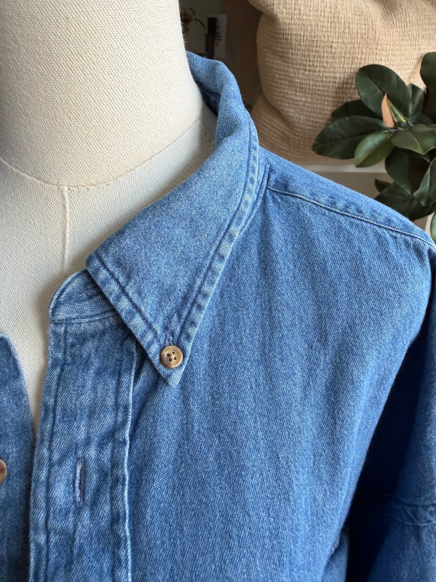 #5 Denim Reworked Button Down
