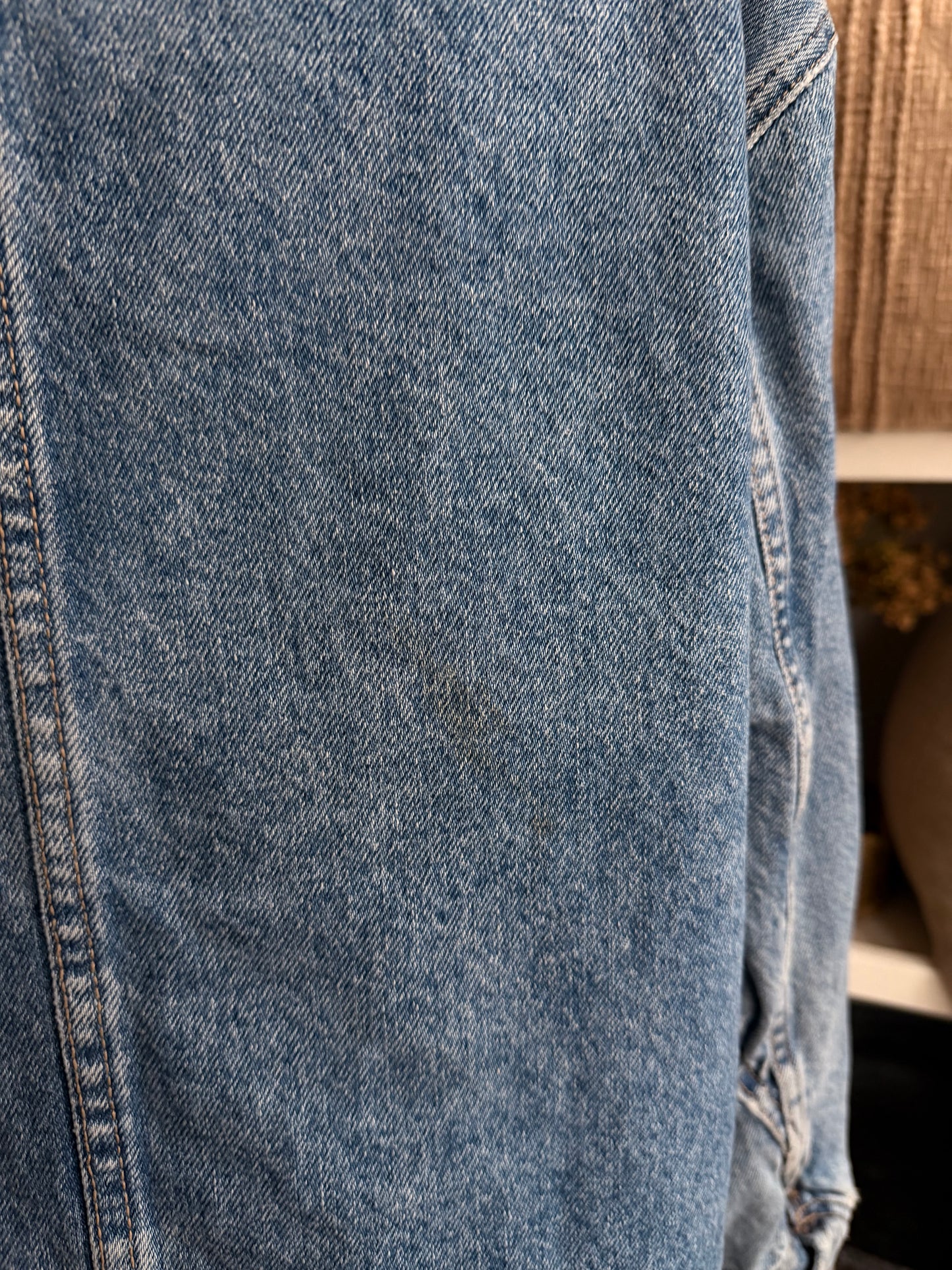 90s Calvin Klein denim chore coat. Made in the USA