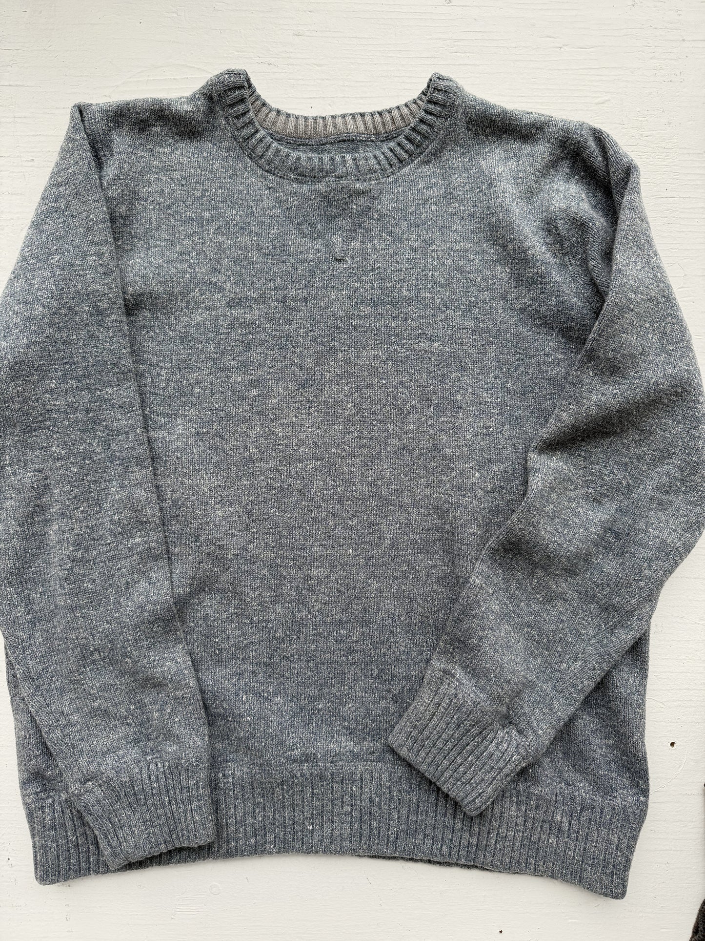 00s Eddie Bauer blue cotton sweater